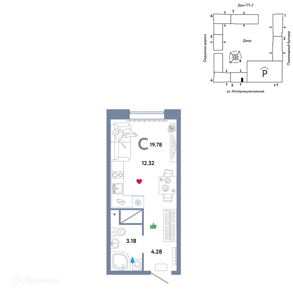 Фото квартиры в ЖК Юнион