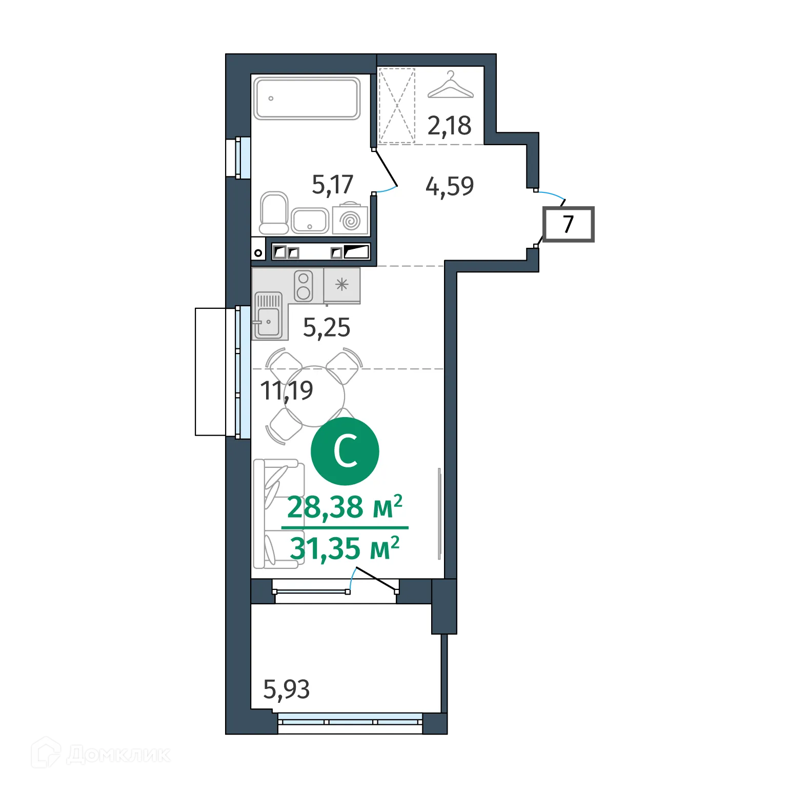 Фото квартиры в ЖК Этика