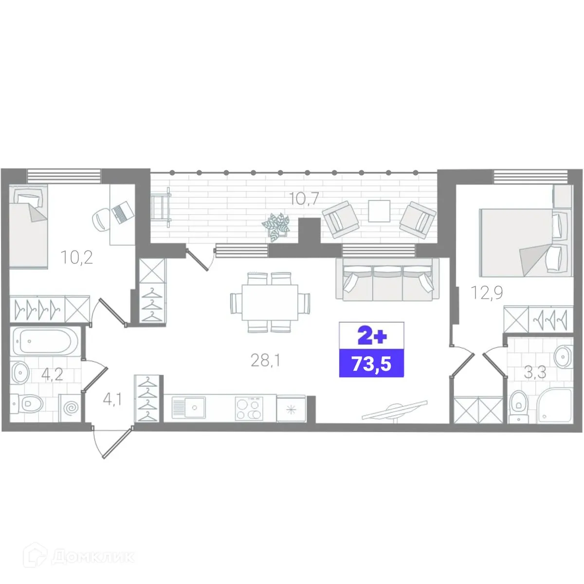 Фото квартиры в ЖК Чемпионский