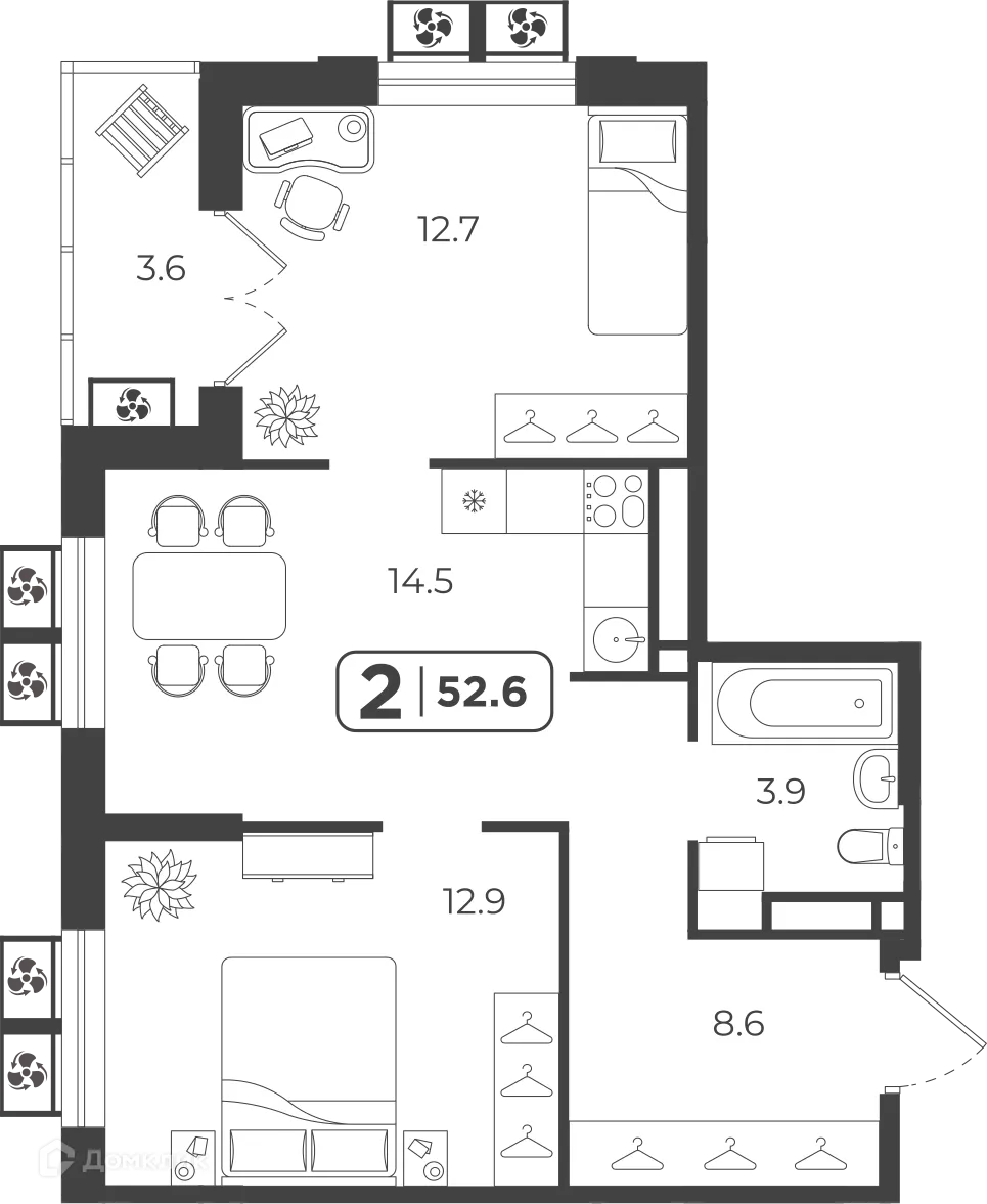 Фото квартиры в ЖК Симфония