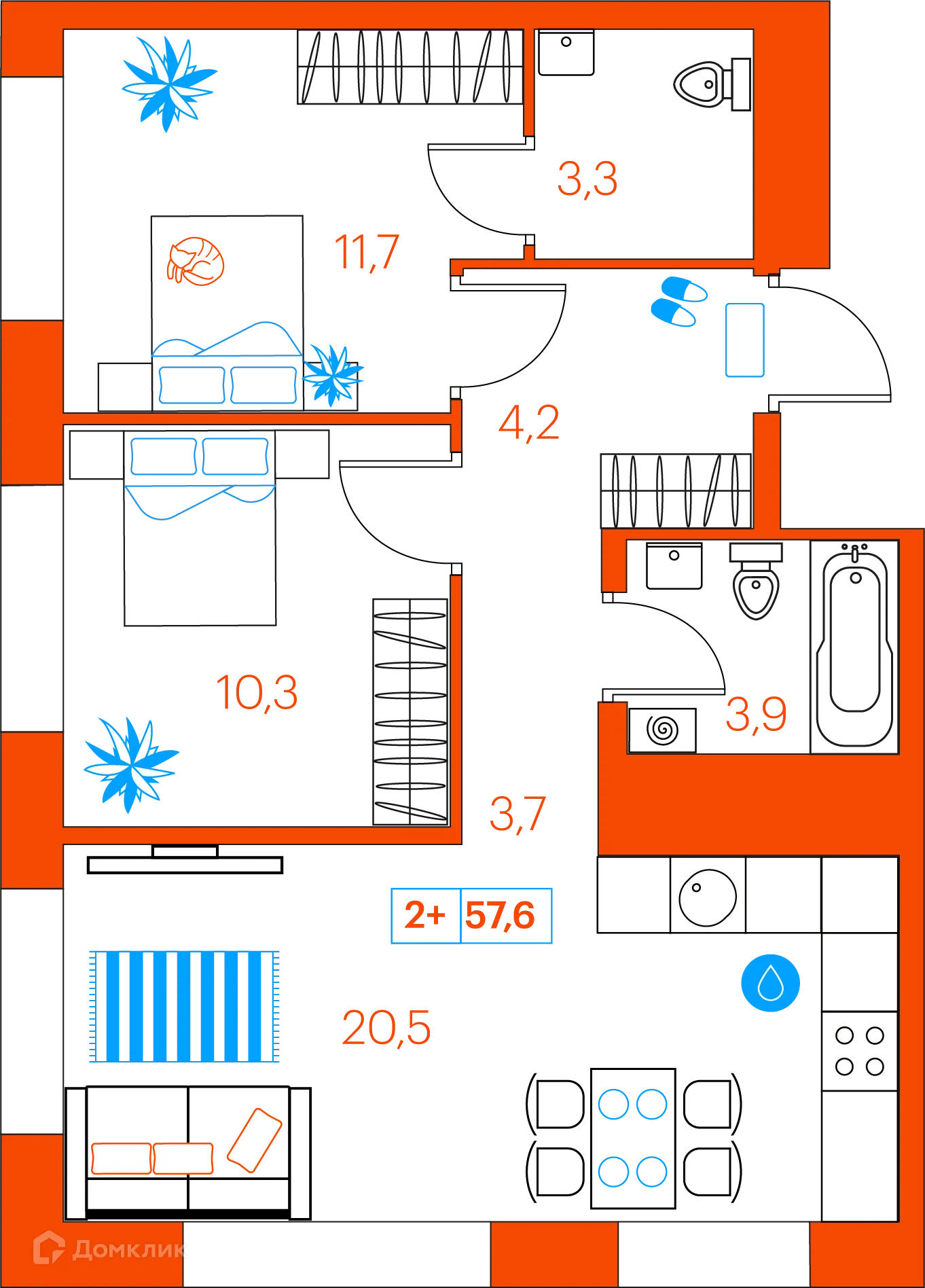 Фото квартиры в ЖК СуперСкай (ЖК SuperSky)