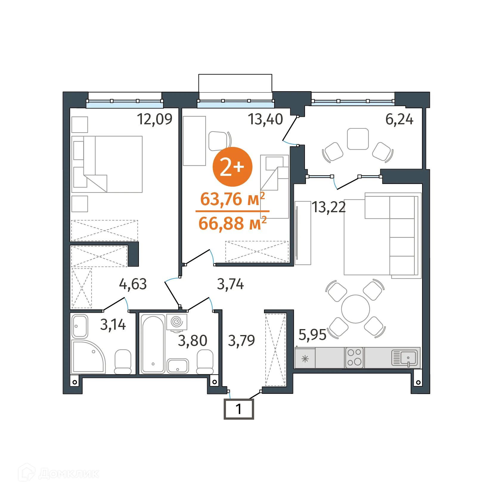 Фото квартиры в ЖК Этика