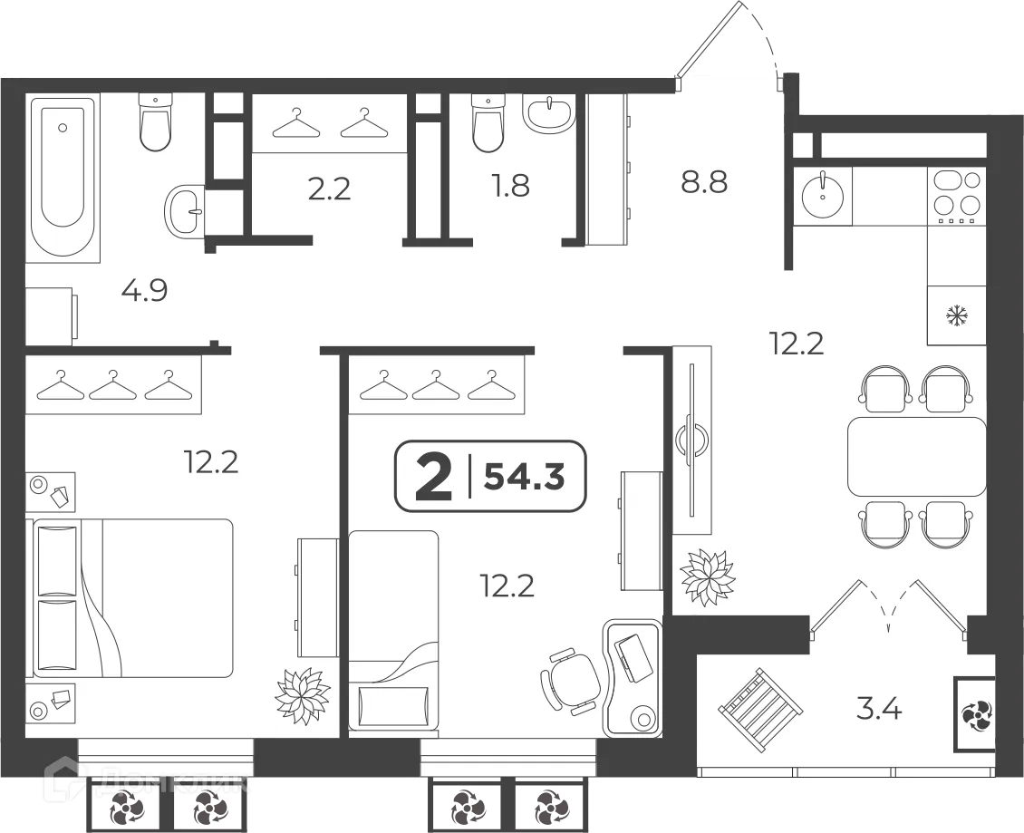 Фото квартиры в ЖК Симфония