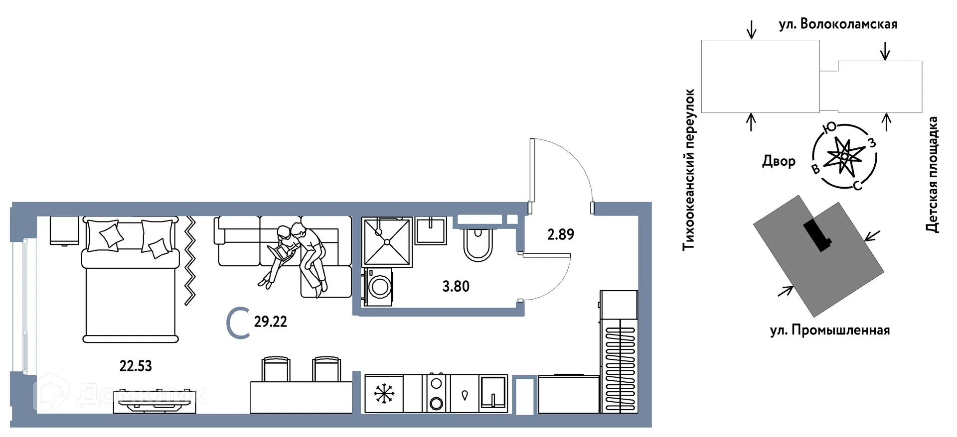Фото квартиры в ЖК Страна.Прибрежная