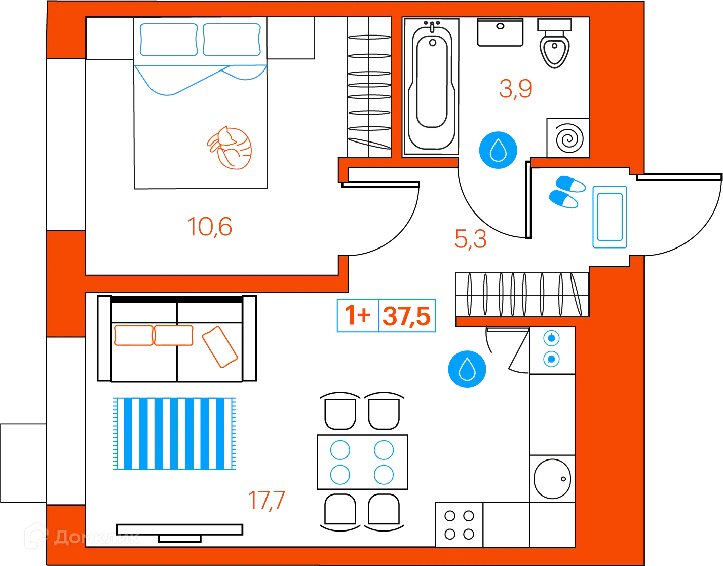 Фото квартиры в ЖК СуперСкай (ЖК SuperSky)