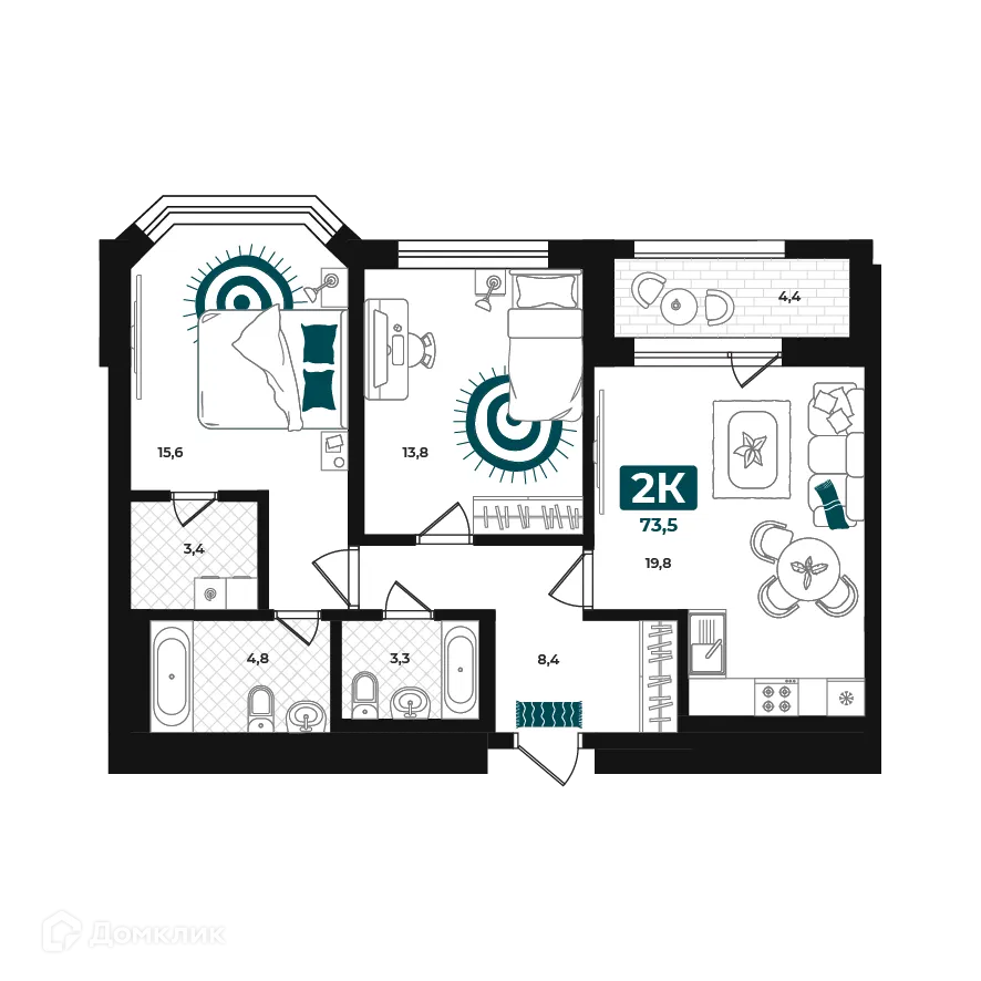 Фото квартиры в ЖК "Добро"