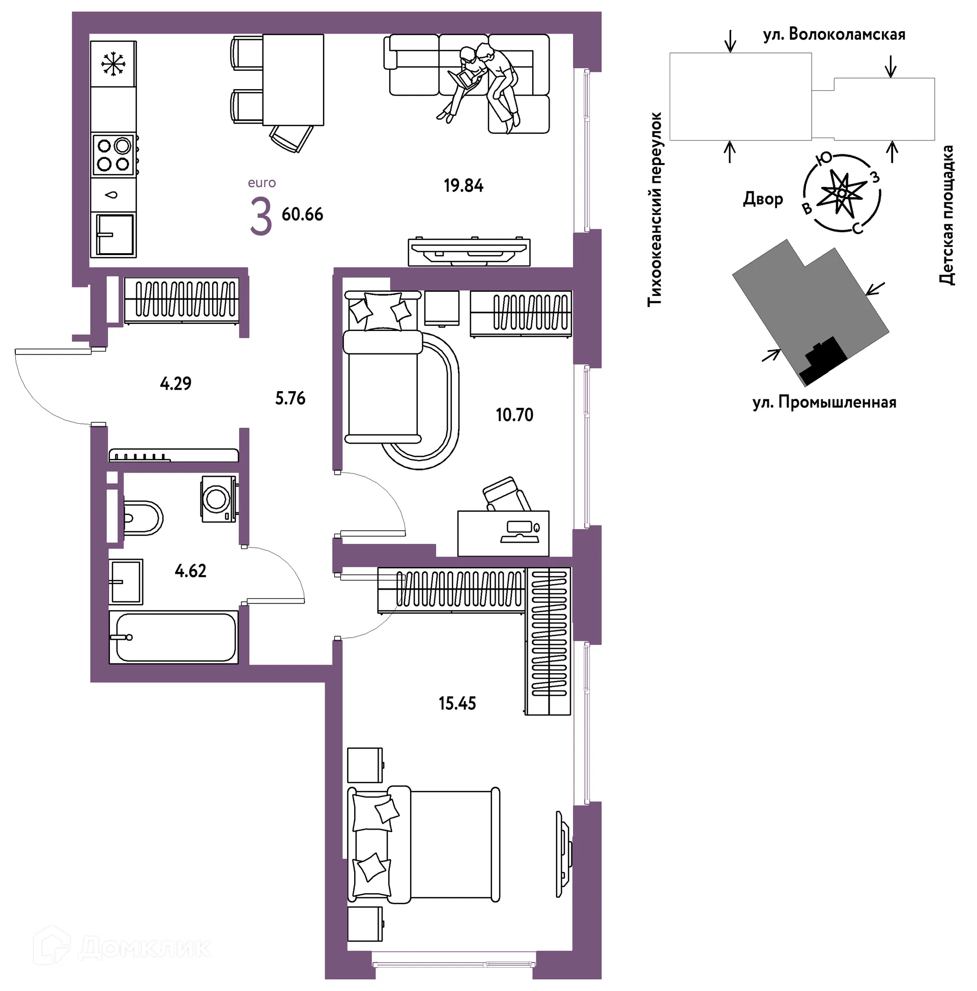 Фото квартиры в ЖК Страна.Прибрежная