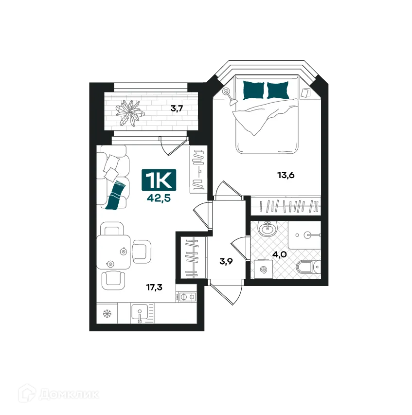 Фото квартиры в ЖК "Добро"