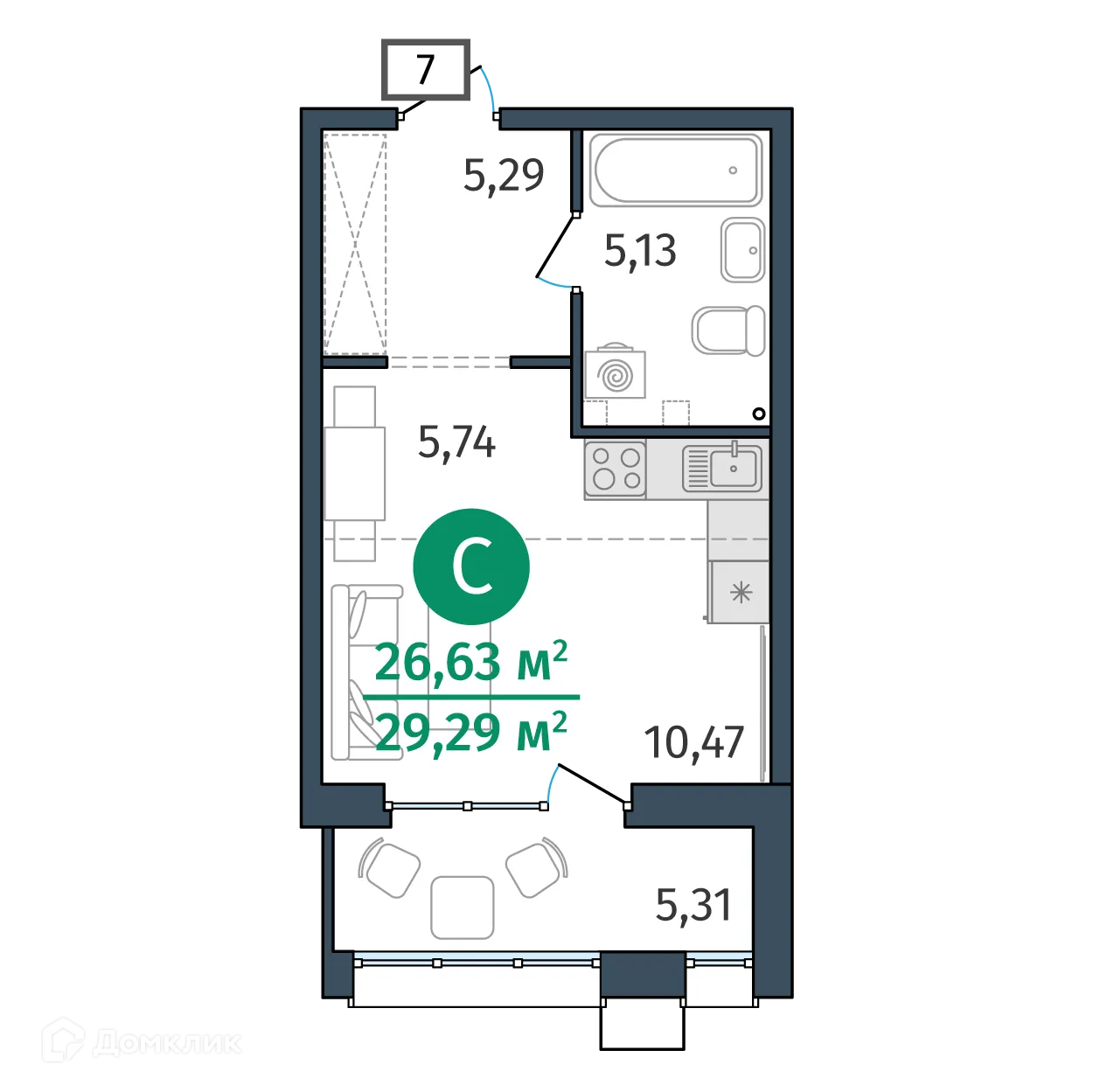 Фото квартиры в ЖК Этика
