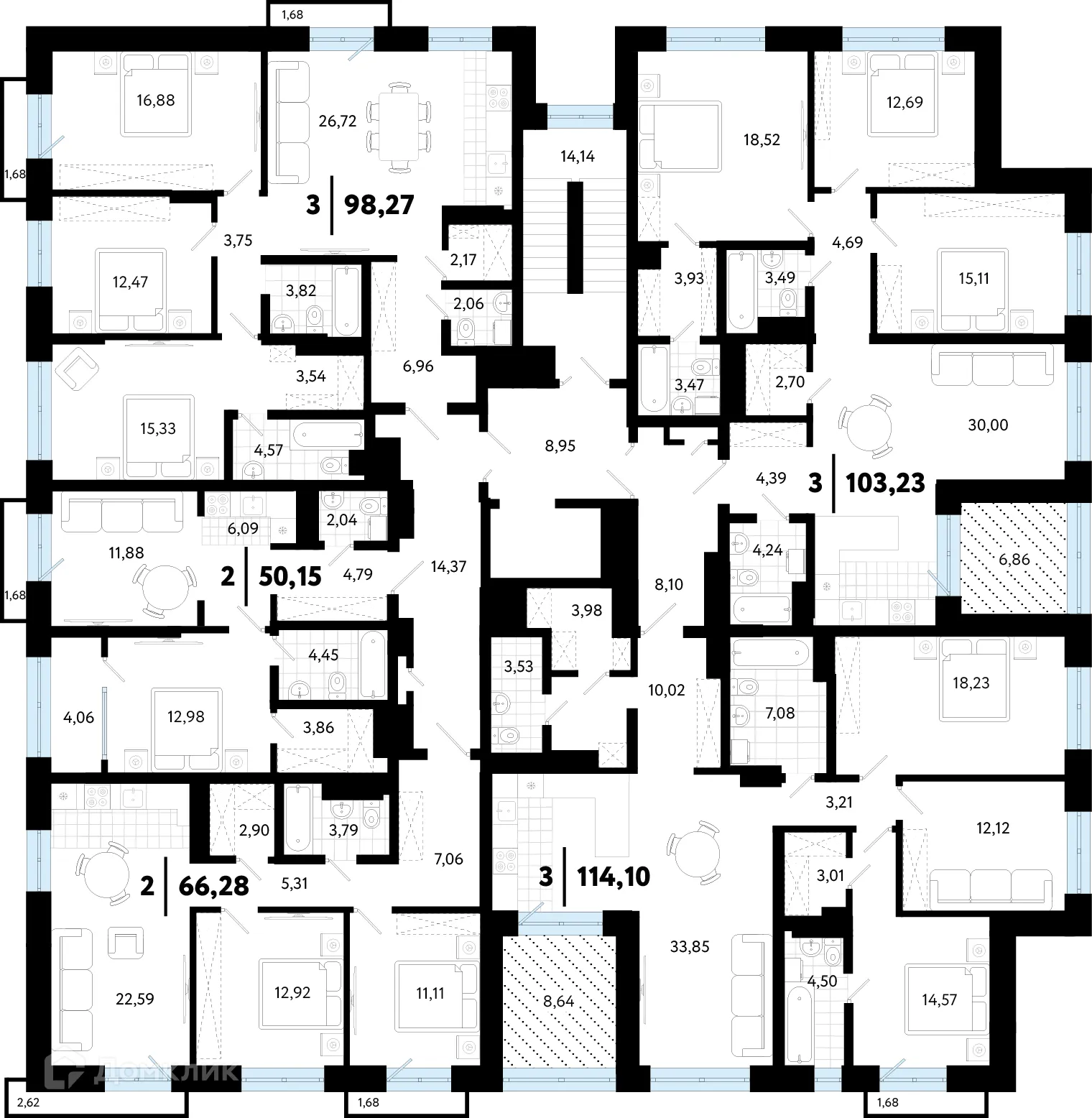Фото квартиры в ЖК "В Гагаринском парке"