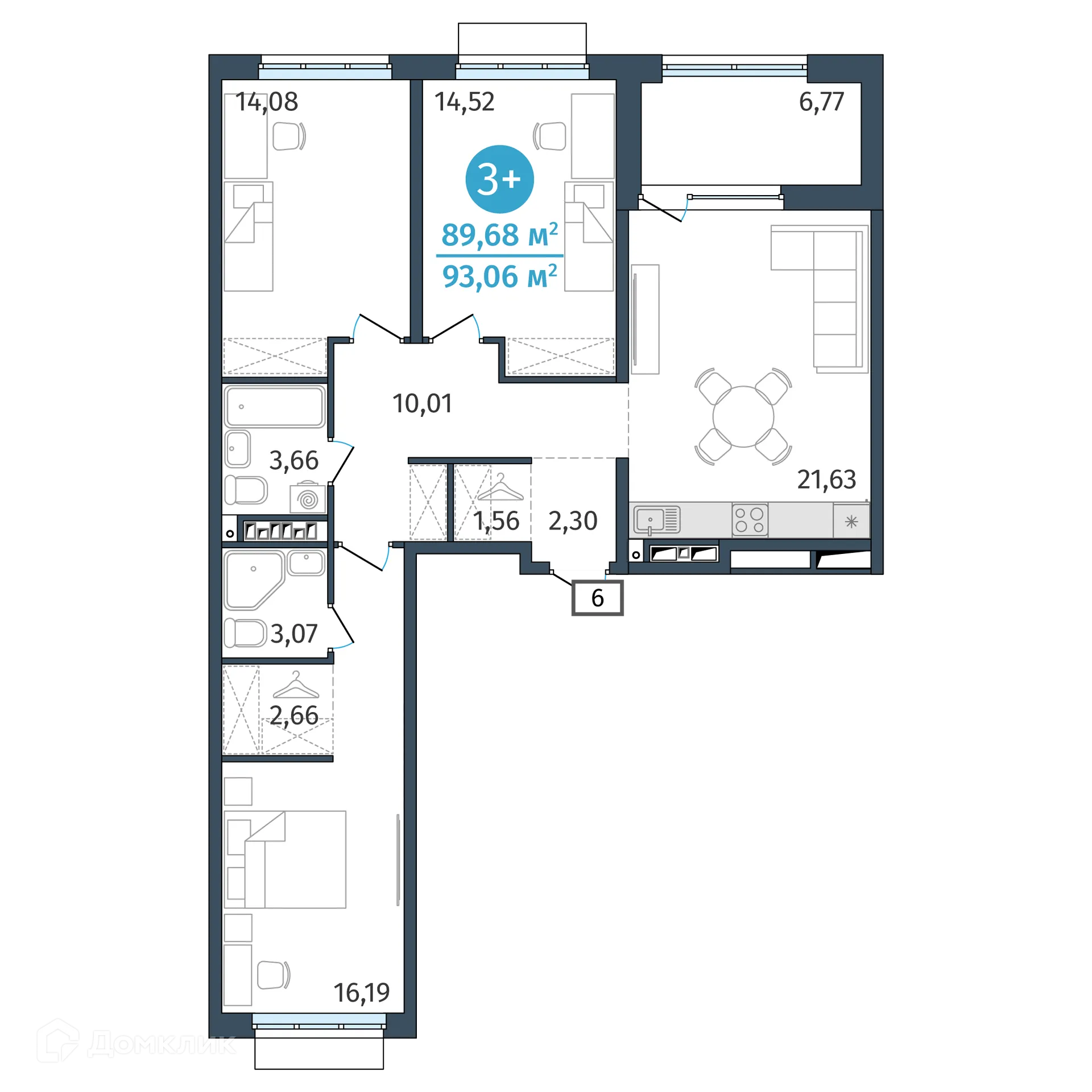 Фото квартиры в ЖК Этика