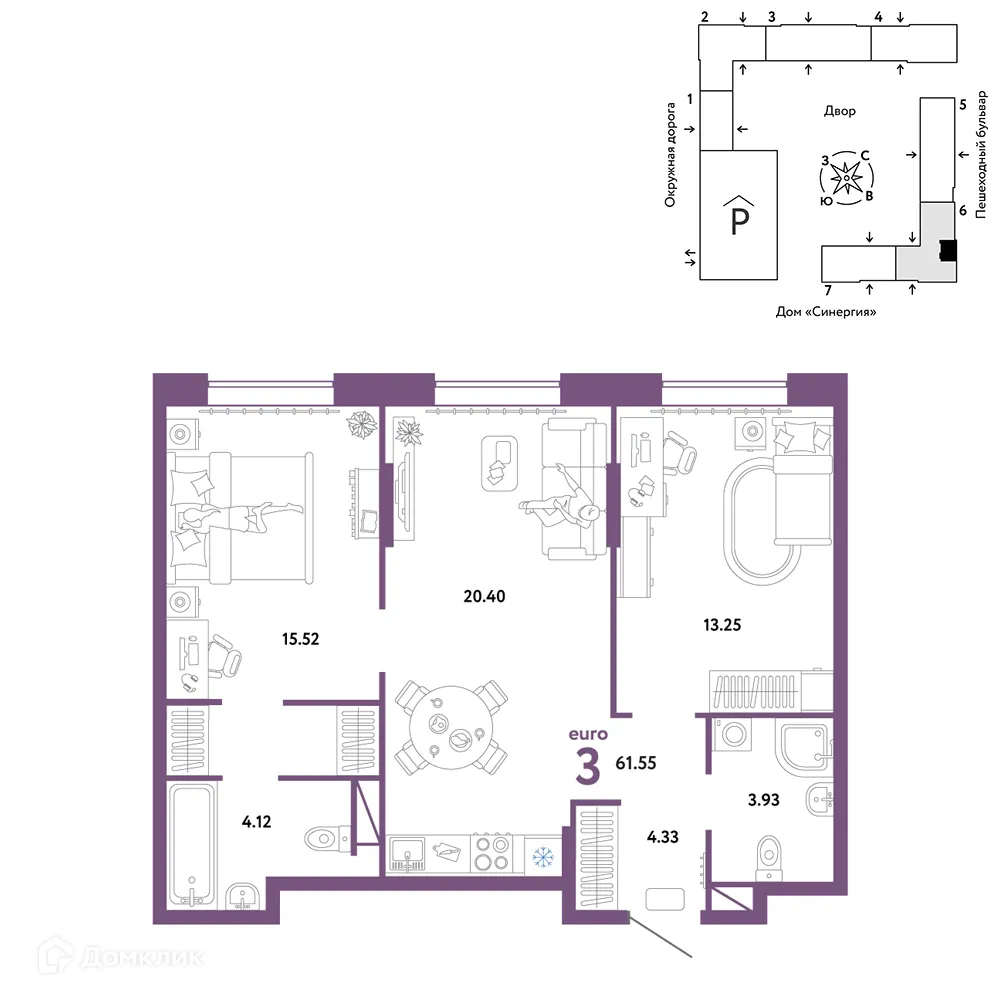 Фото квартиры в ЖК Юнион