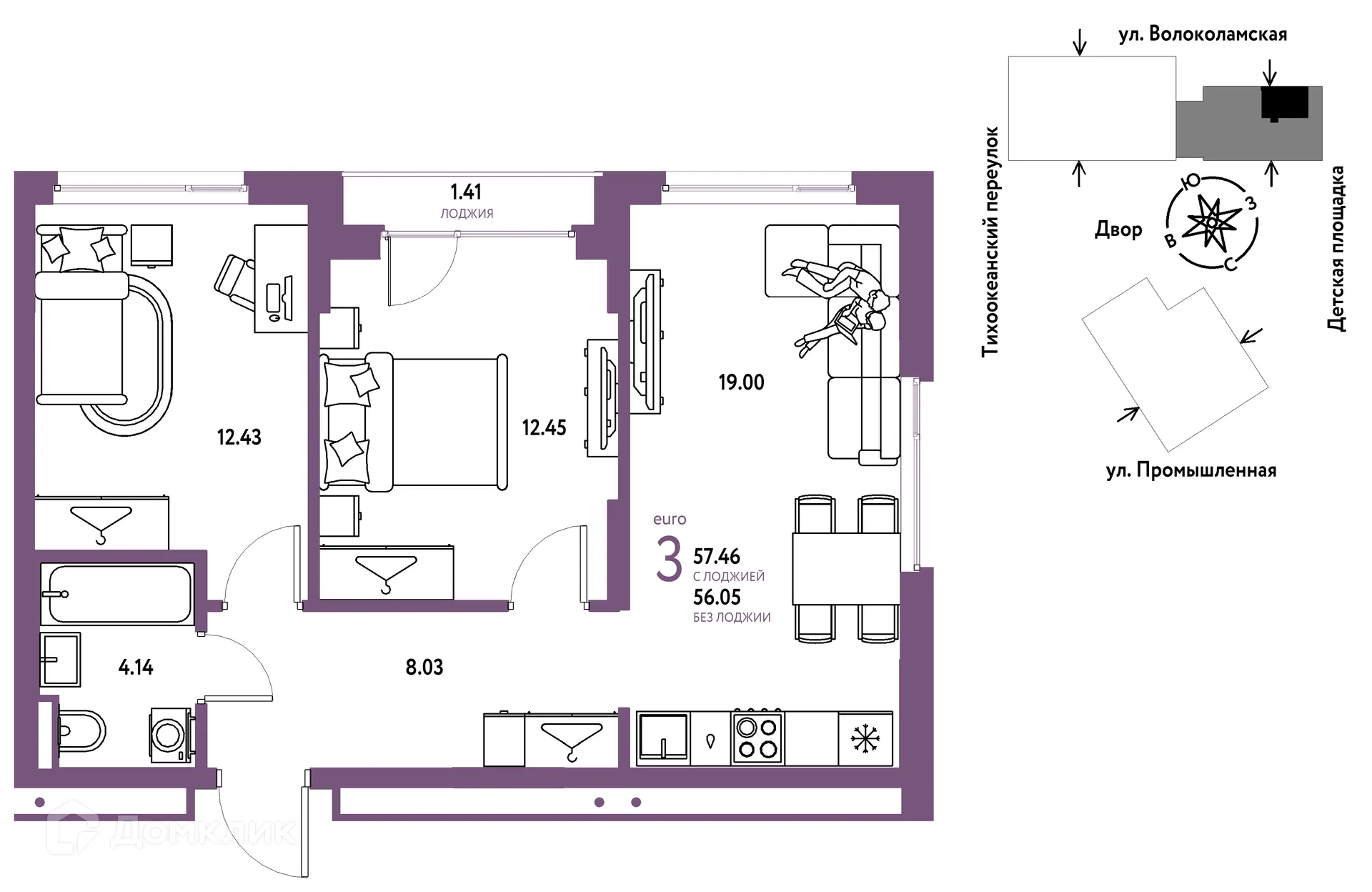 Фото квартиры в ЖК Страна.Прибрежная