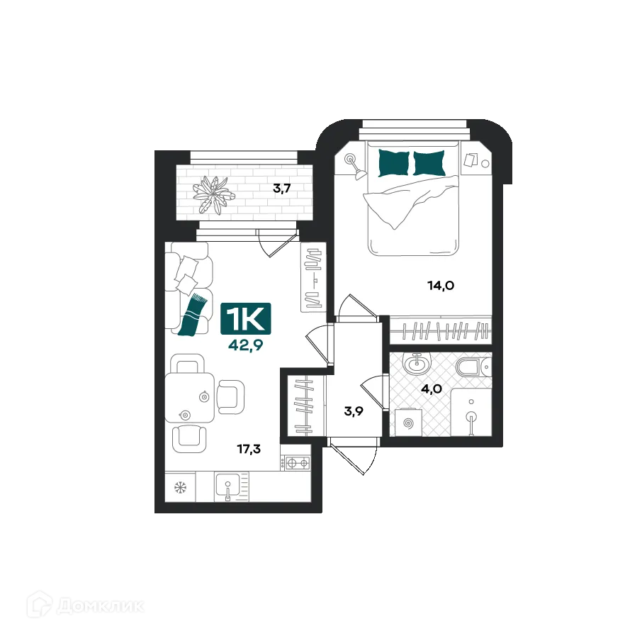 Фото квартиры в ЖК "Добро"