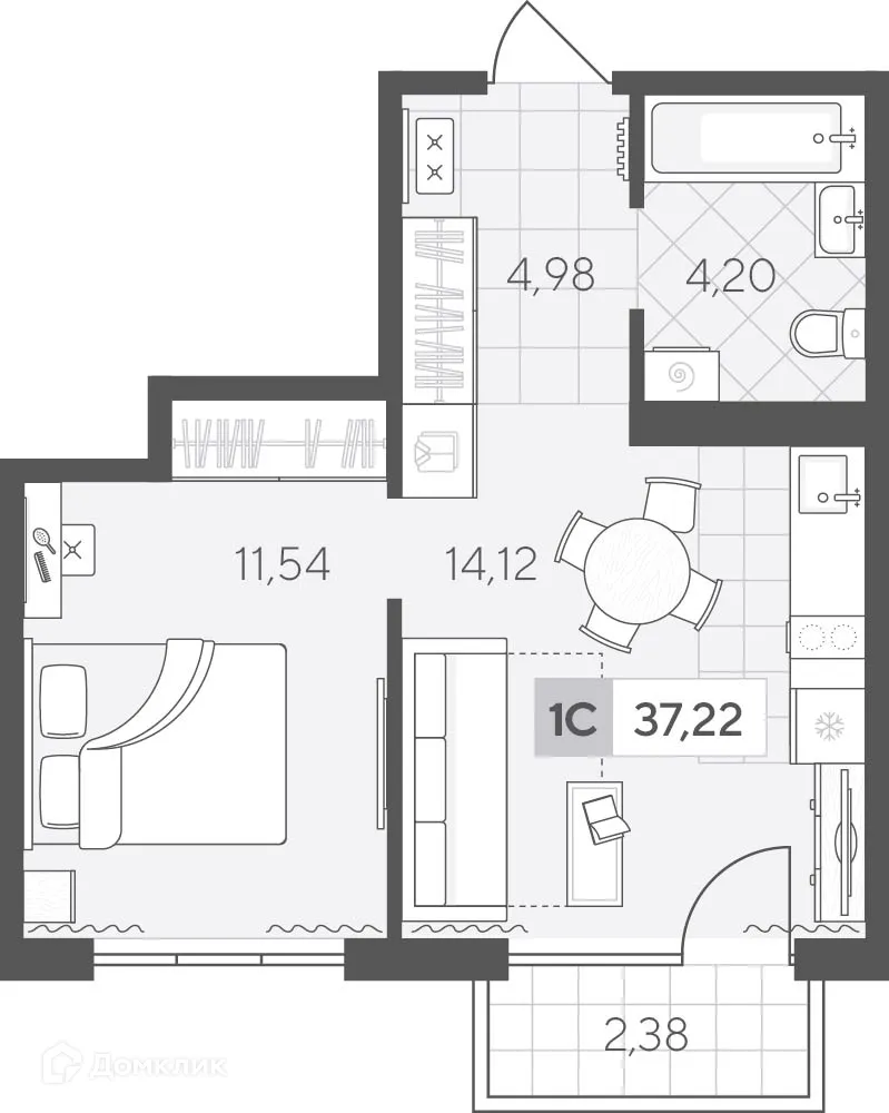 Фото квартиры в ЖК Скандиа. Квартал у озера