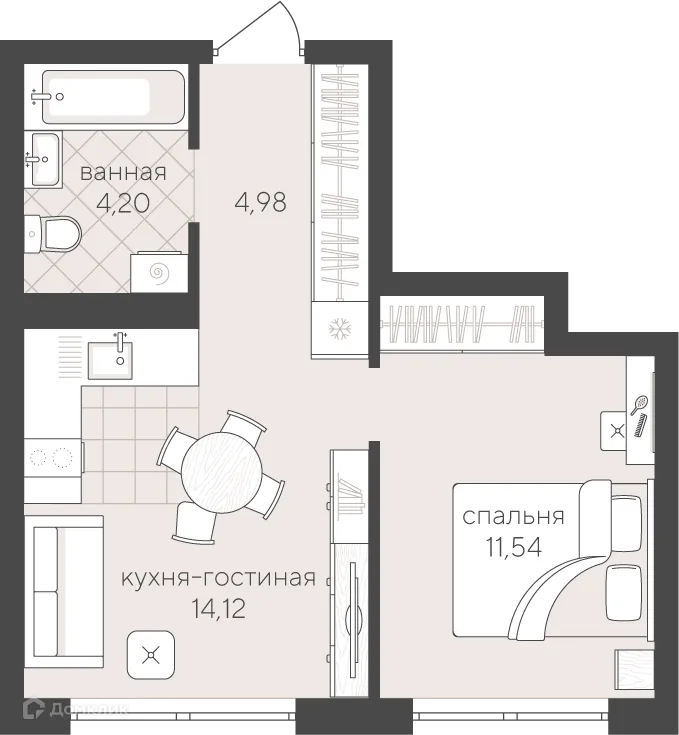 Фото квартиры в ЖК Скандиа. Квартал у озера
