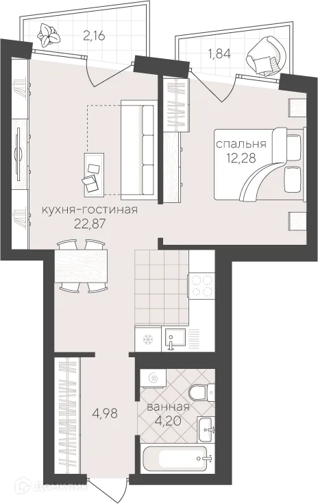 Фото квартиры в ЖК Скандиа. Квартал у озера