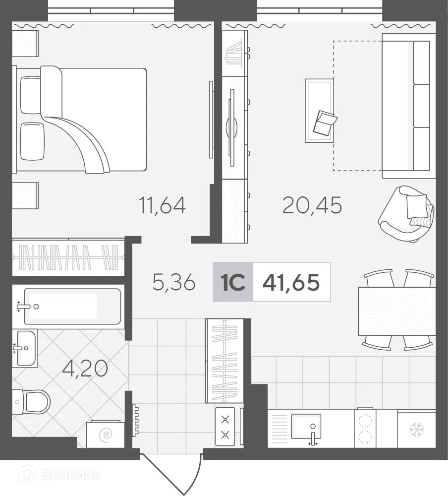 Фото квартиры в ЖК Скандиа. Квартал у озера