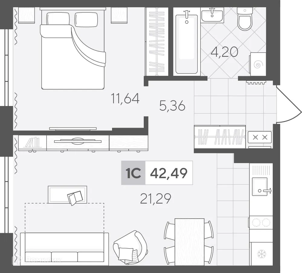 Фото квартиры в ЖК Скандиа. Квартал у озера