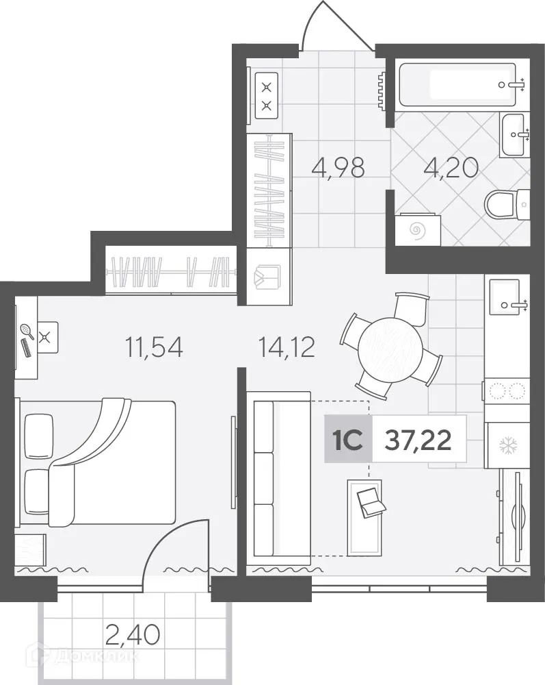 Фото квартиры в ЖК Скандиа. Квартал у озера