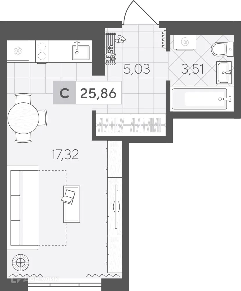 Фото квартиры в ЖК Скандиа. Квартал у озера