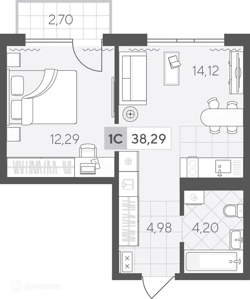 Фото квартиры в ЖК Скандиа. Квартал у озера
