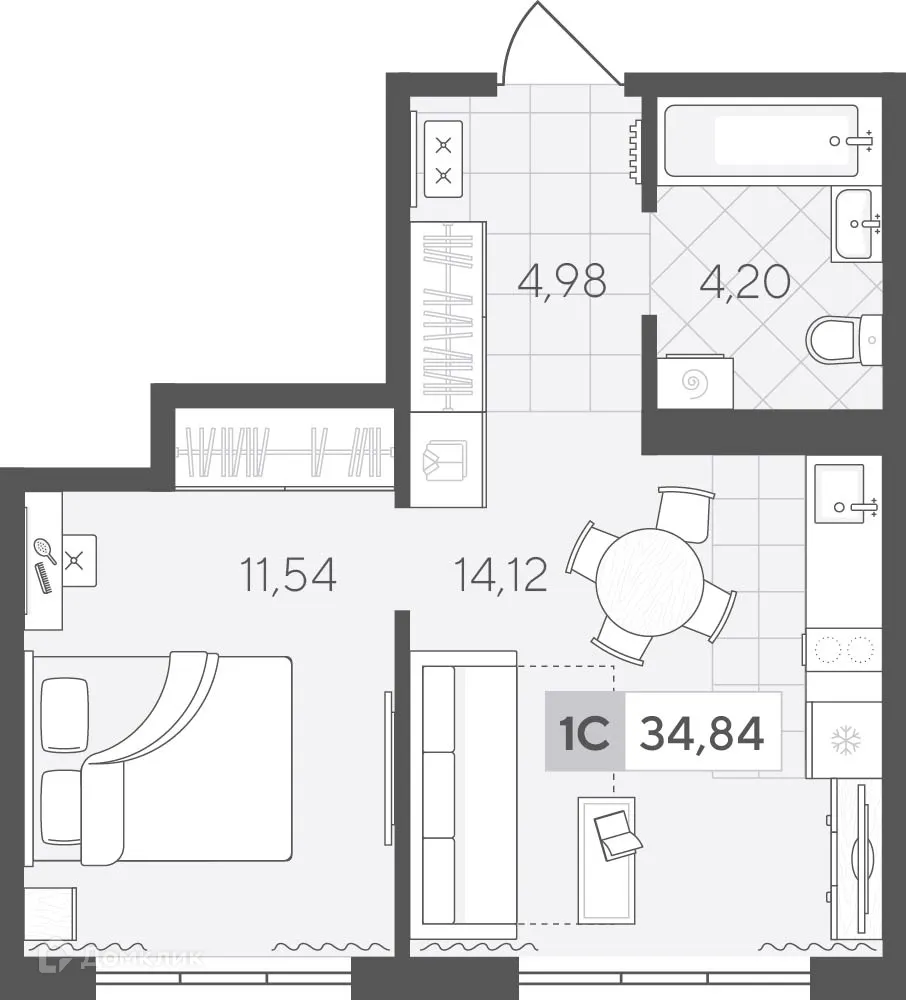 Фото квартиры в ЖК Скандиа. Квартал у озера