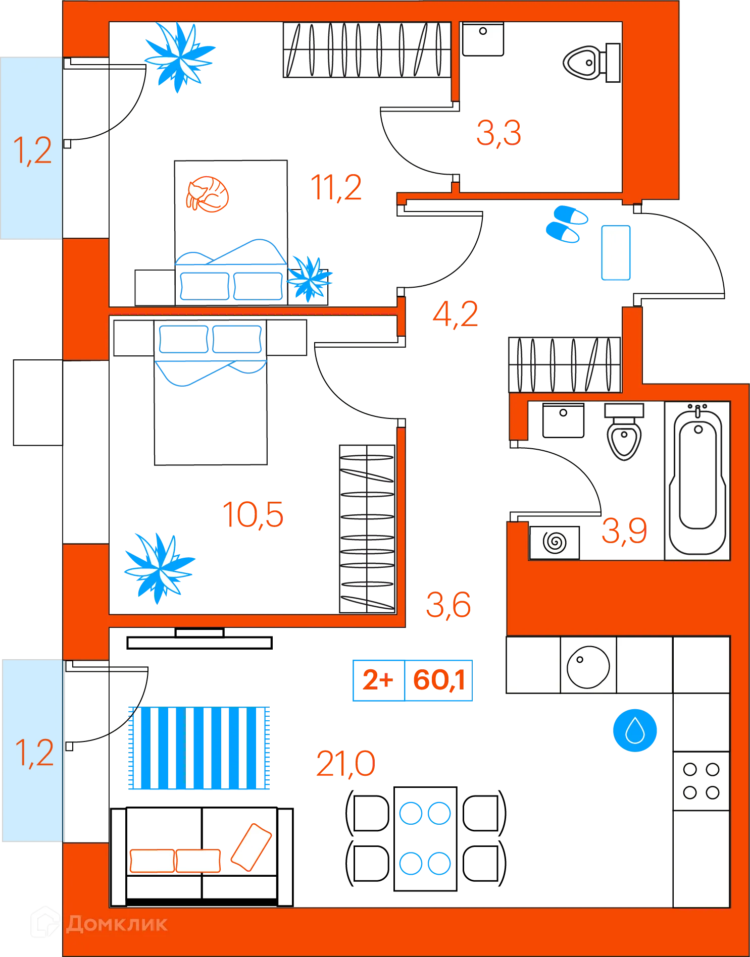 Фото квартиры в ЖК СуперСкай (ЖК SuperSky)