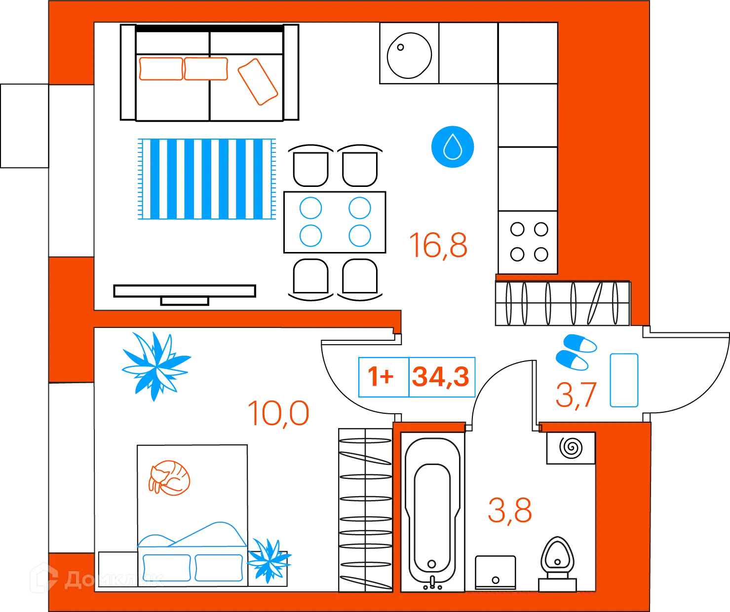 Фото квартиры в ЖК СуперСкай (ЖК SuperSky)