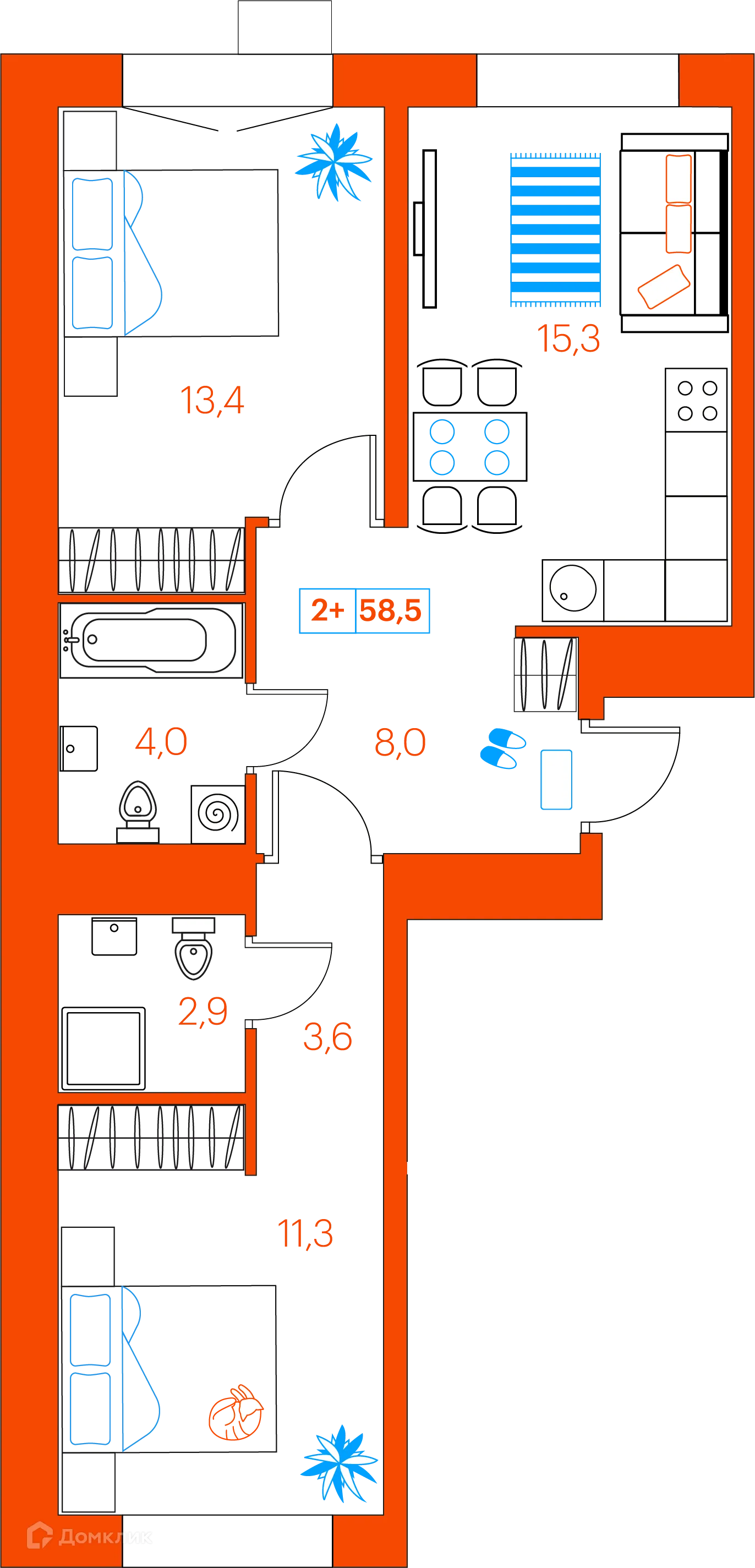 Фото квартиры в ЖК СуперСкай (ЖК SuperSky)