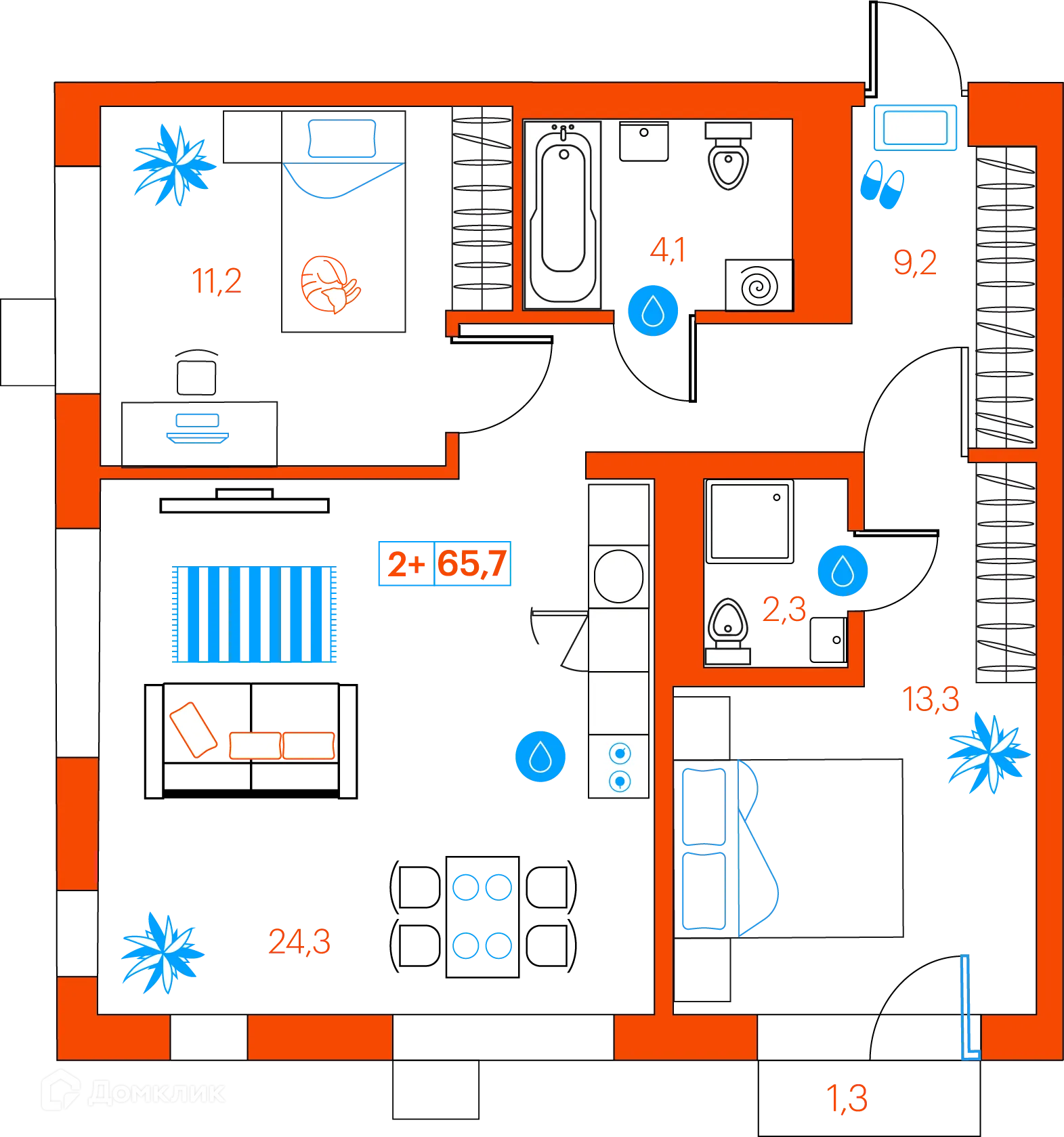 Фото квартиры в ЖК СуперСкай (ЖК SuperSky)