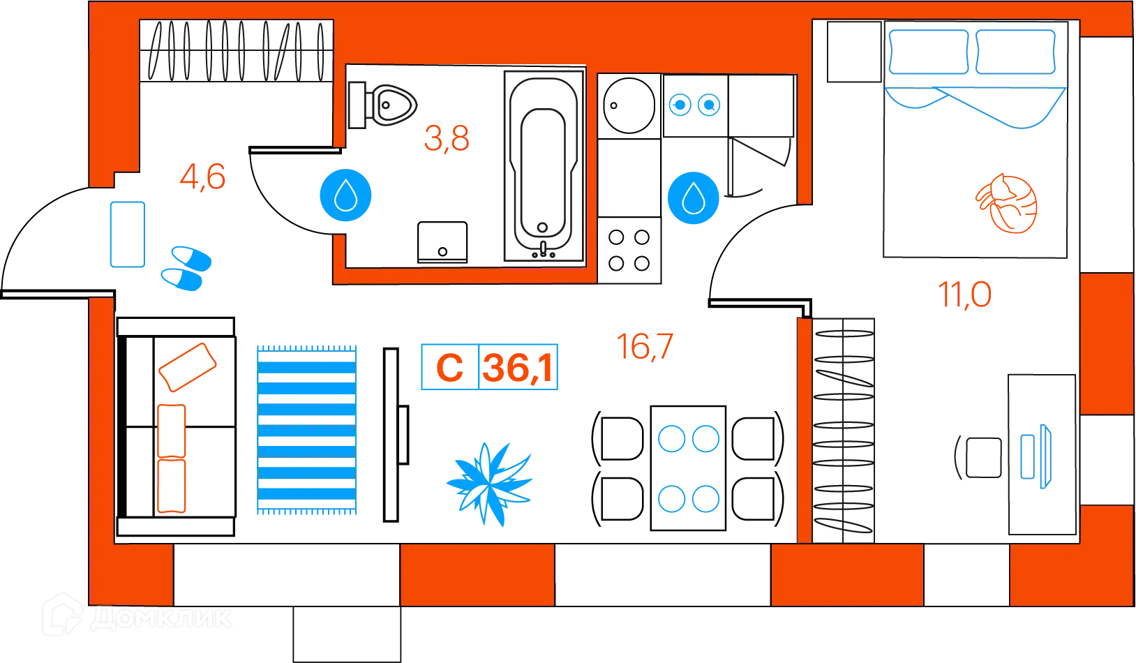 Фото квартиры в ЖК СуперСкай (ЖК SuperSky)