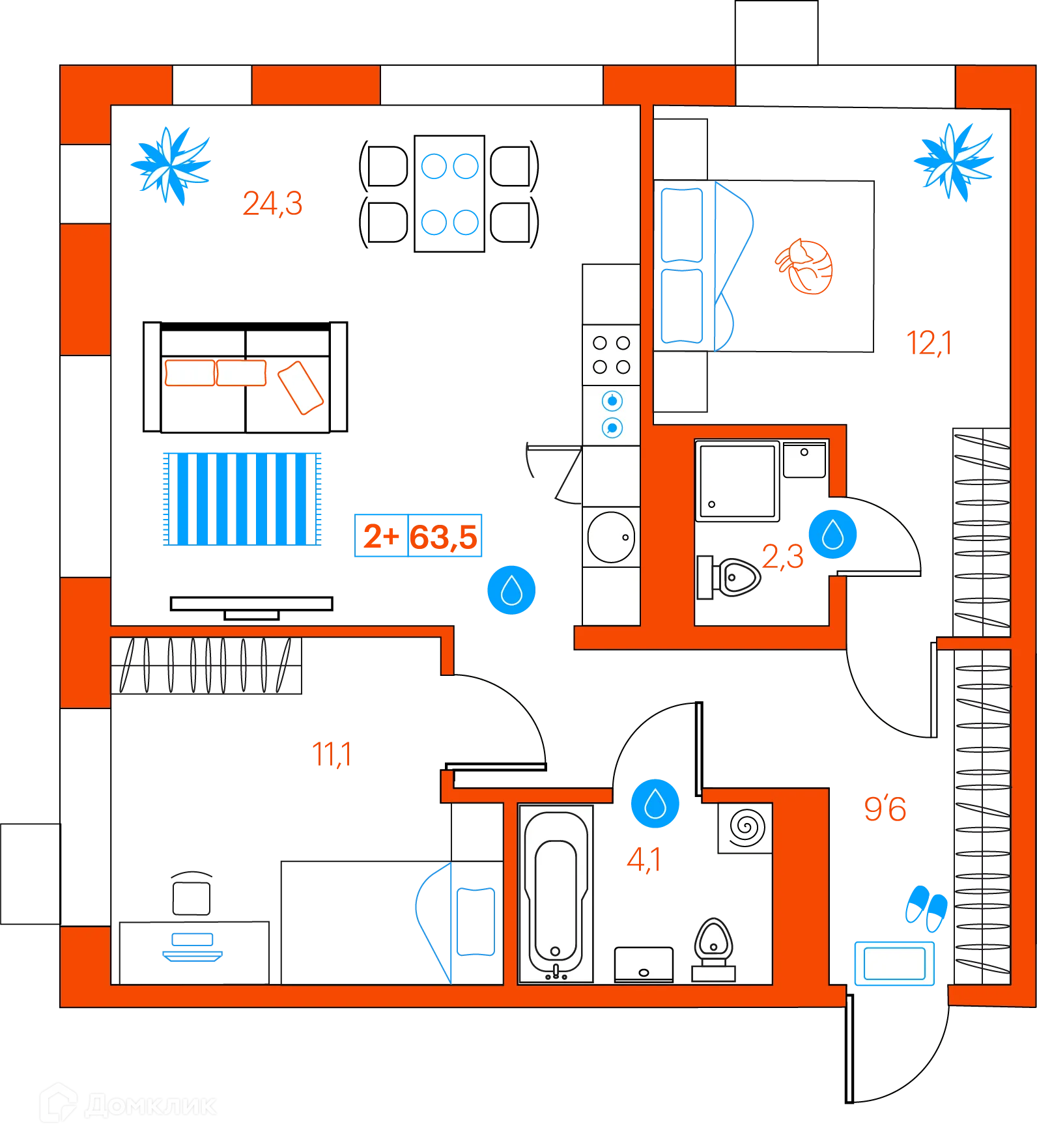 Фото квартиры в ЖК СуперСкай (ЖК SuperSky)