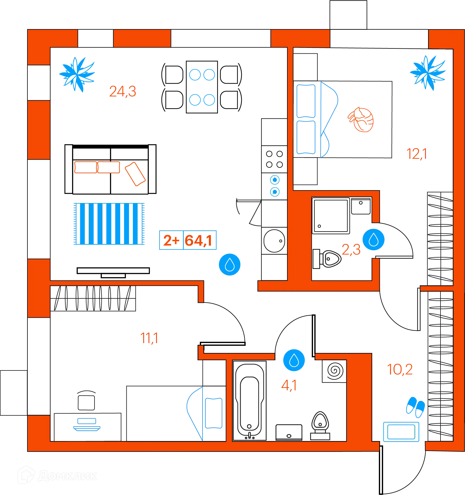 Фото квартиры в ЖК СуперСкай (ЖК SuperSky)