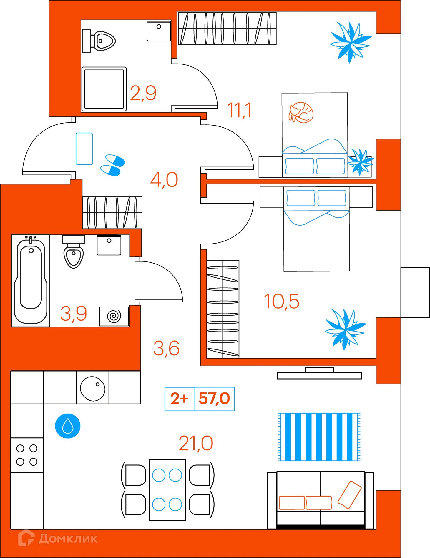 Фото квартиры в ЖК СуперСкай (ЖК SuperSky)