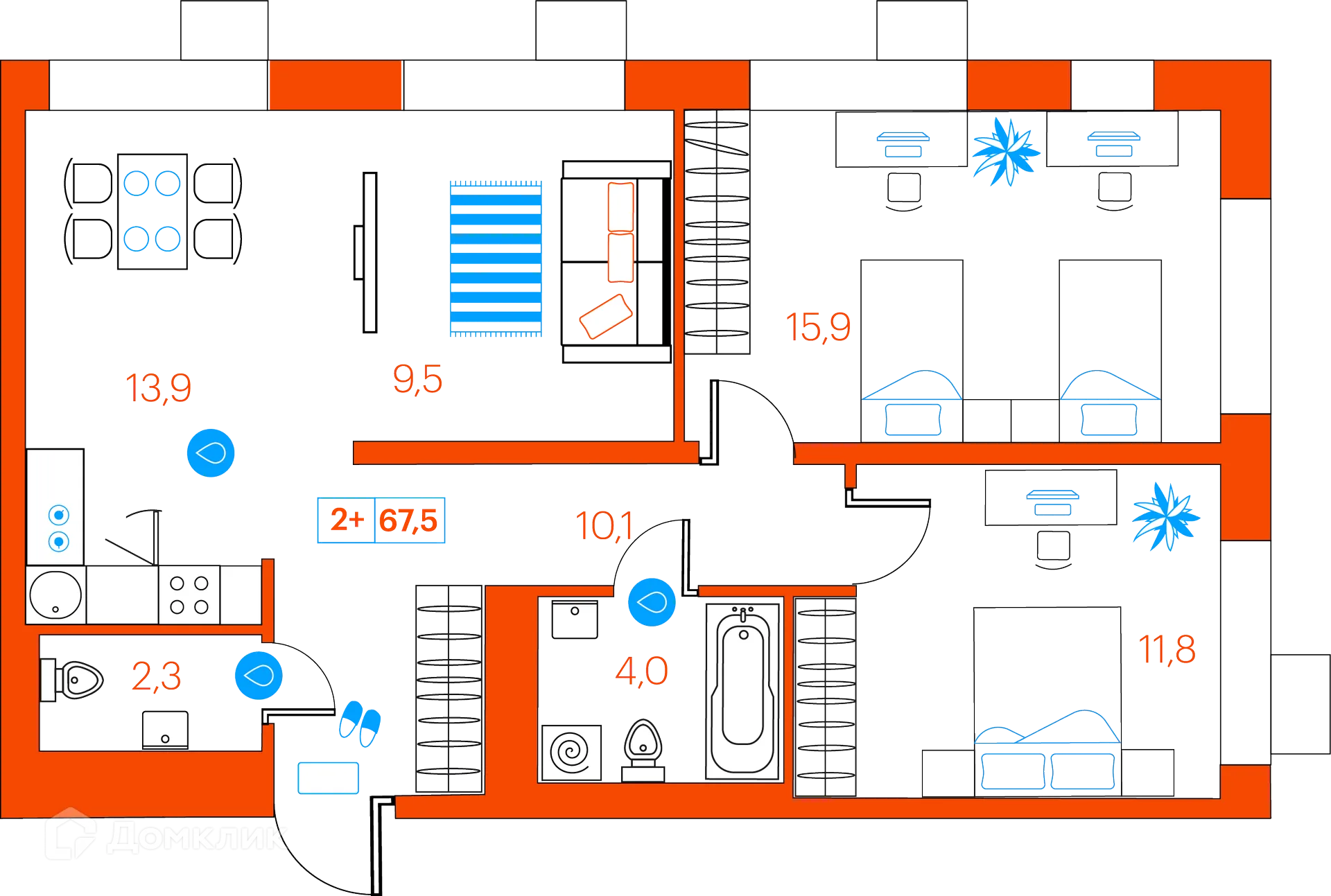Фото квартиры в ЖК СуперСкай (ЖК SuperSky)