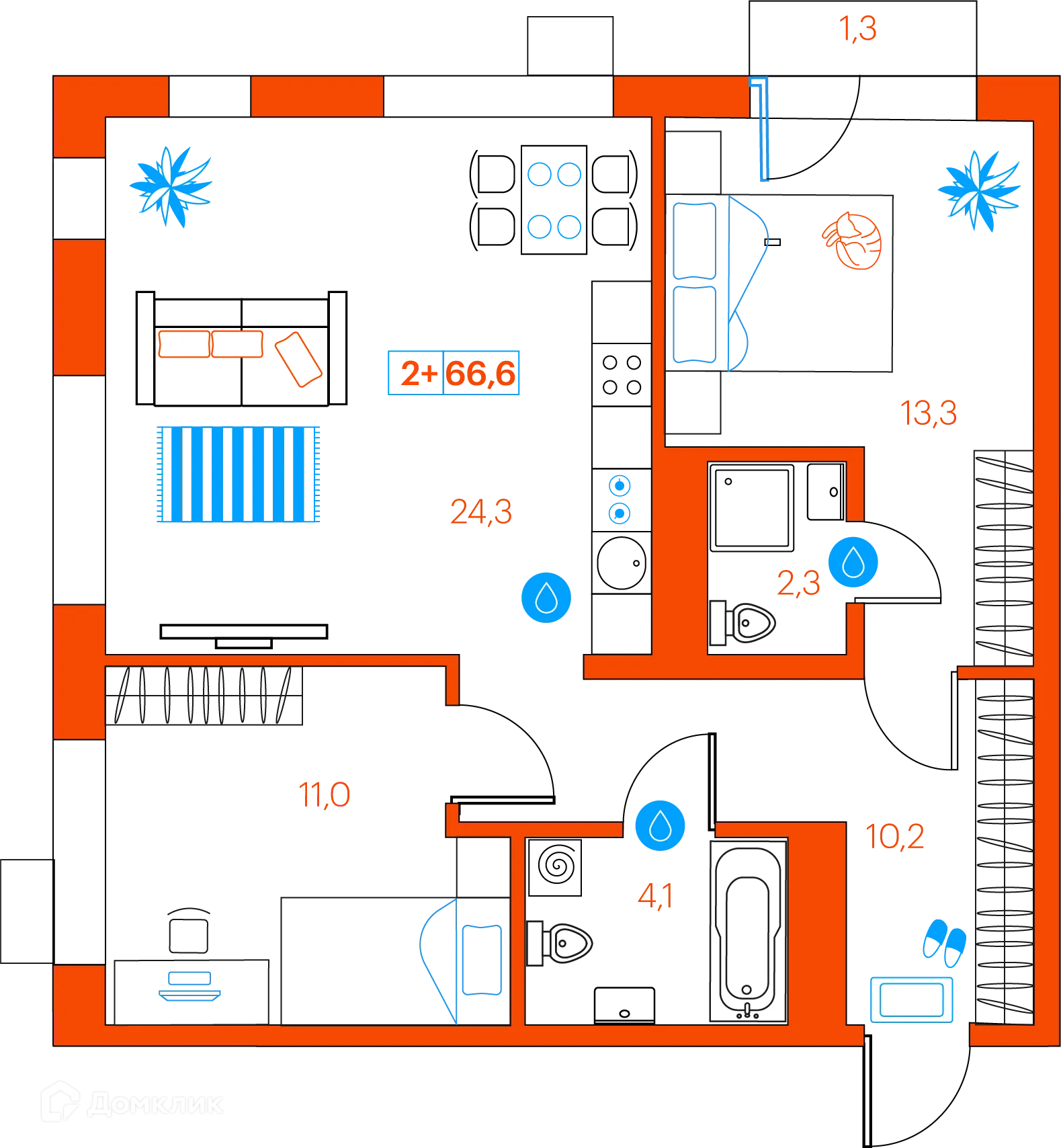 Фото квартиры в ЖК СуперСкай (ЖК SuperSky)