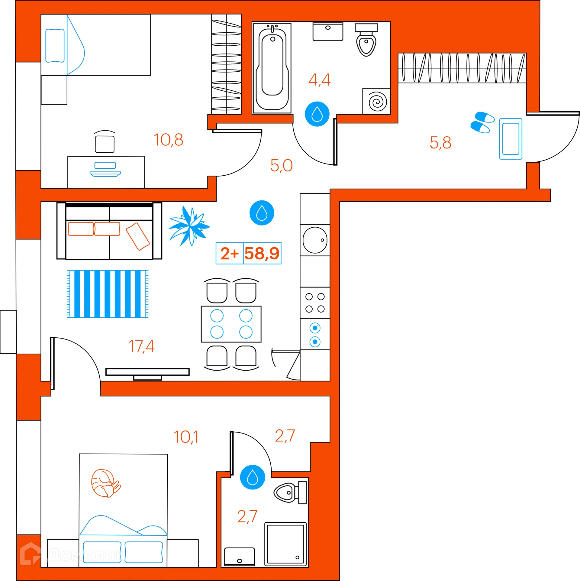 Фото квартиры в ЖК СуперСкай (ЖК SuperSky)