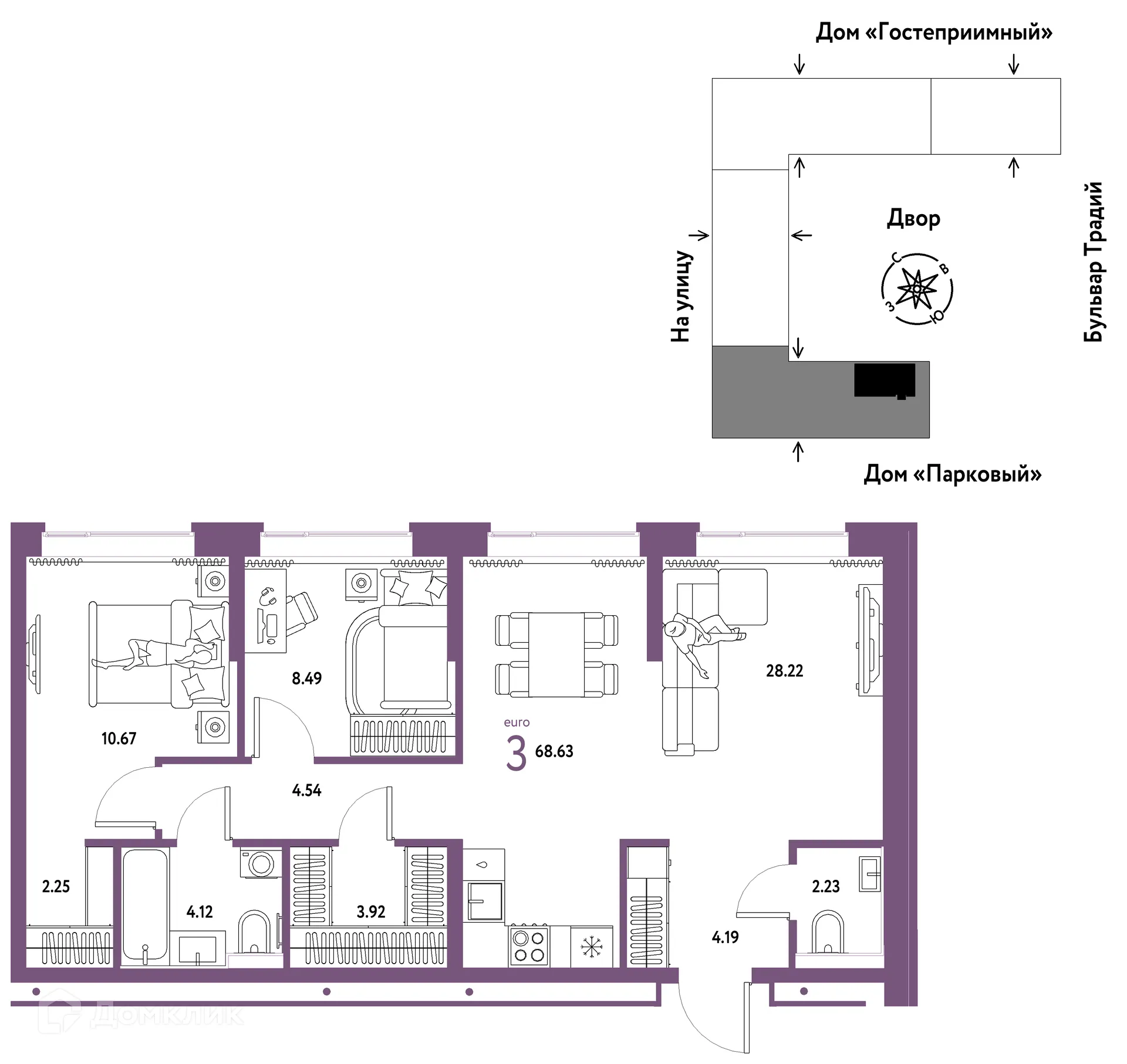 Фото квартиры в ЖК «Домашний»