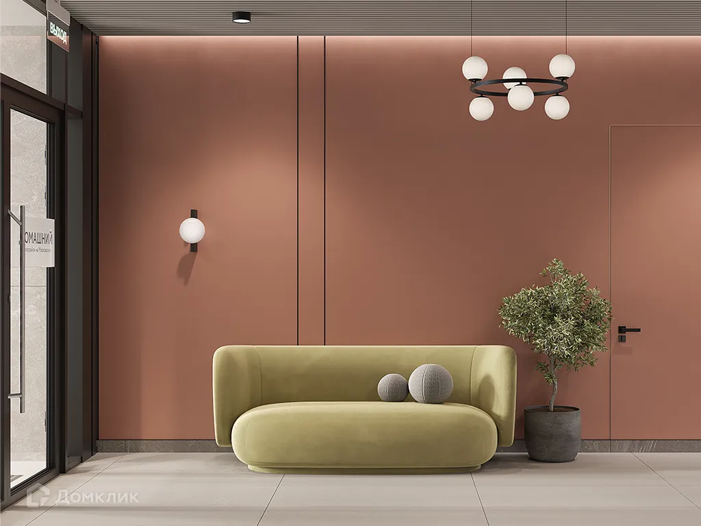 Планировка 2-комнатной квартиры 38.67 м² в ЖК «Домашний», г. Тюмень — фото 12