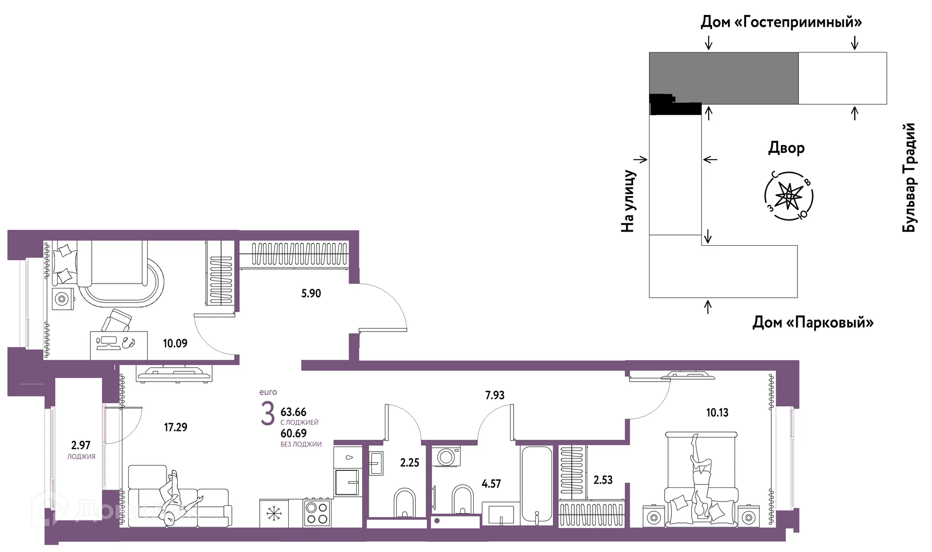 Фото квартиры в ЖК «Домашний»