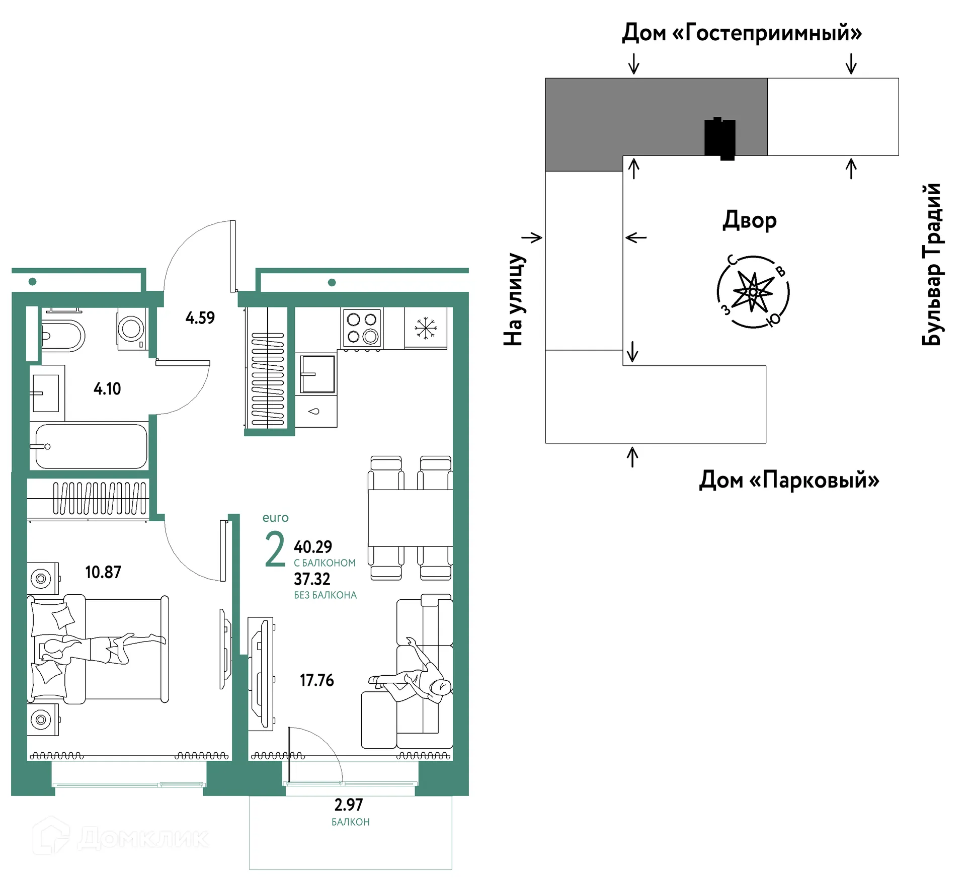 Фото квартиры в ЖК «Домашний»