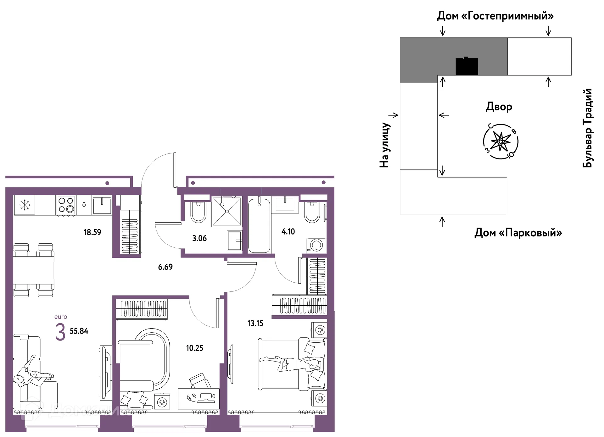 Фото квартиры в ЖК «Домашний»
