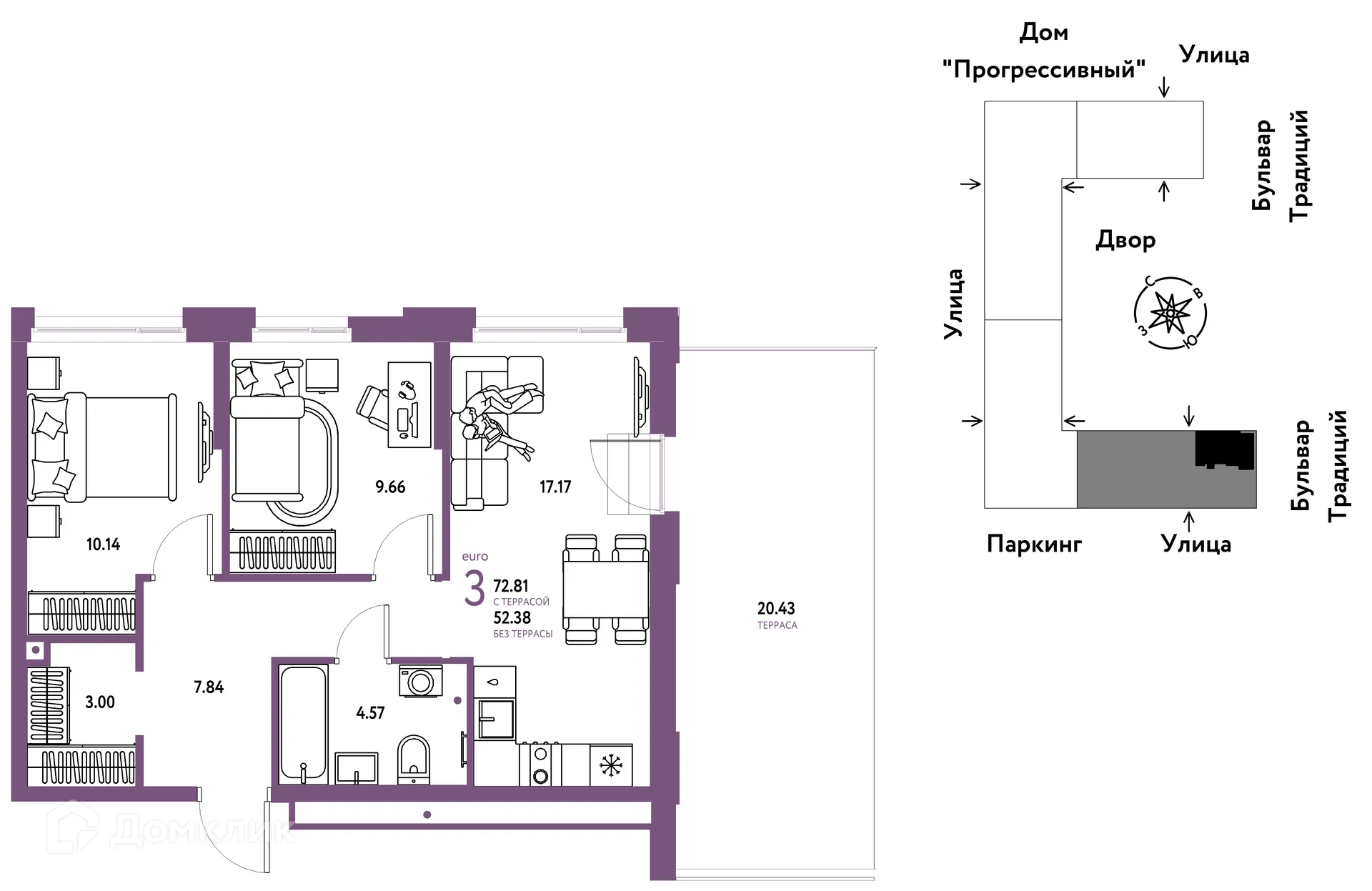 Фото квартиры в ЖК «Домашний»