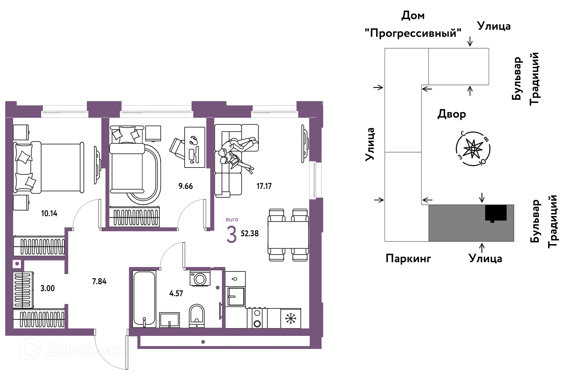 Фото квартиры в ЖК «Домашний»