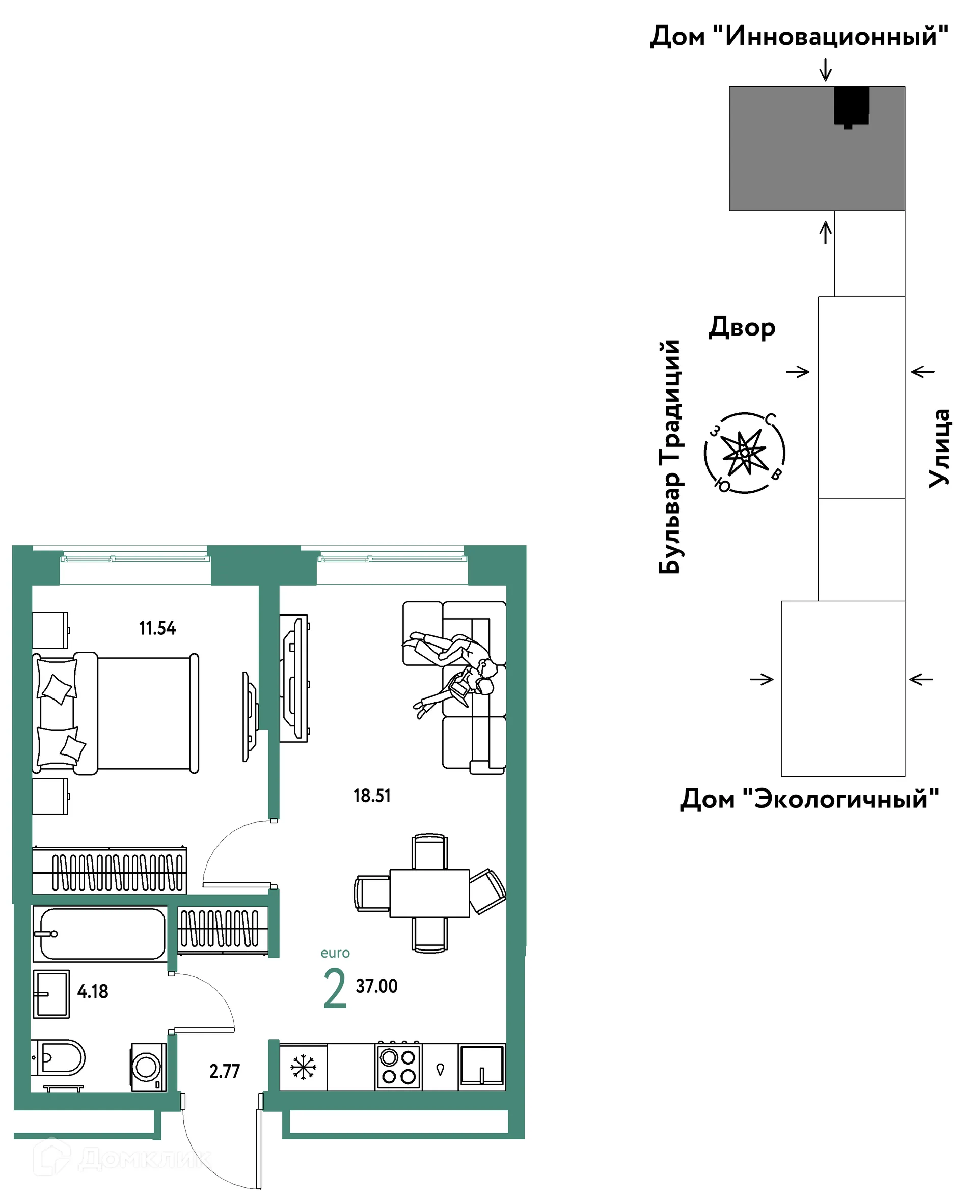 Фото квартиры в ЖК «Домашний»