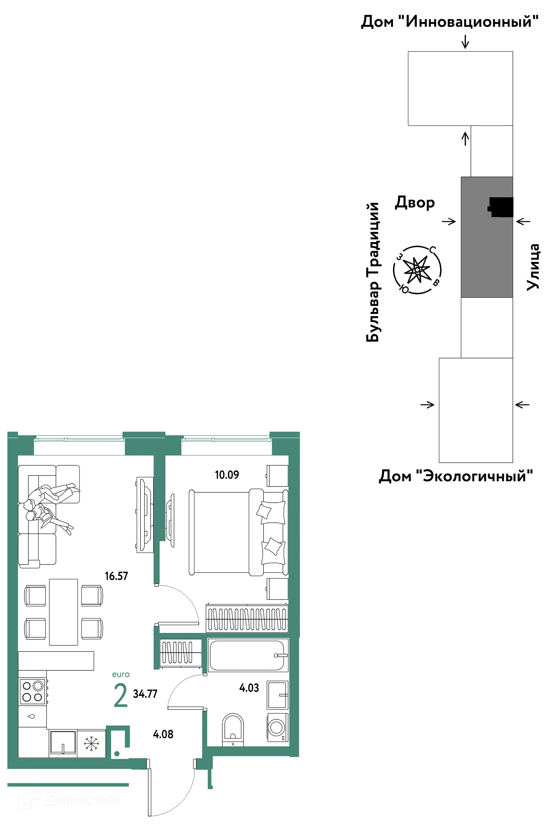 Фото квартиры в ЖК «Домашний»
