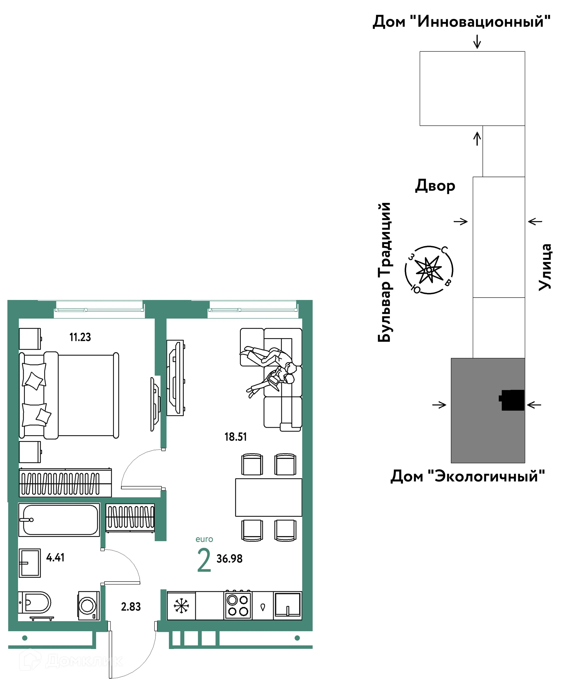 Фото квартиры в ЖК «Домашний»