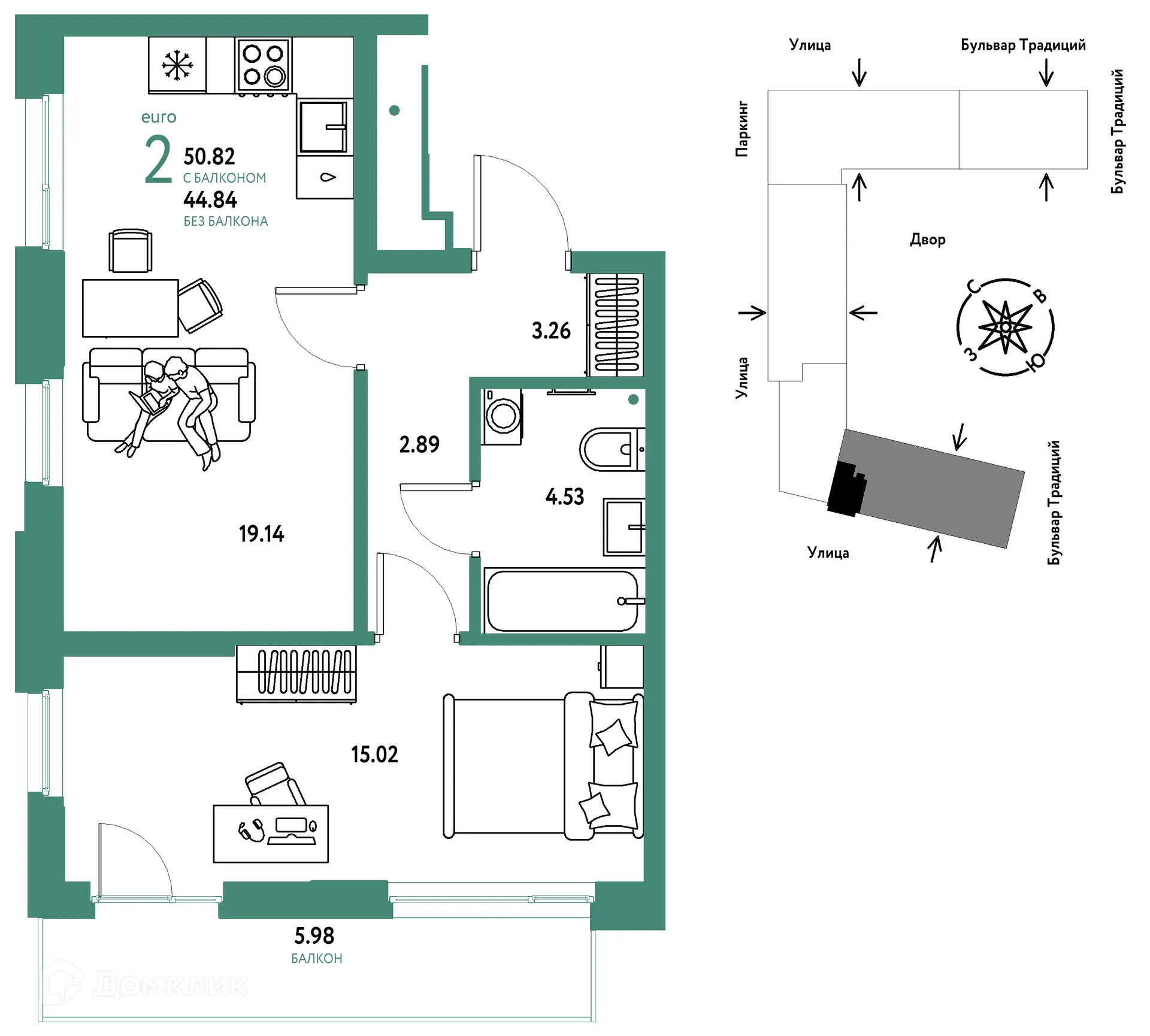 Фото квартиры в ЖК «Домашний»