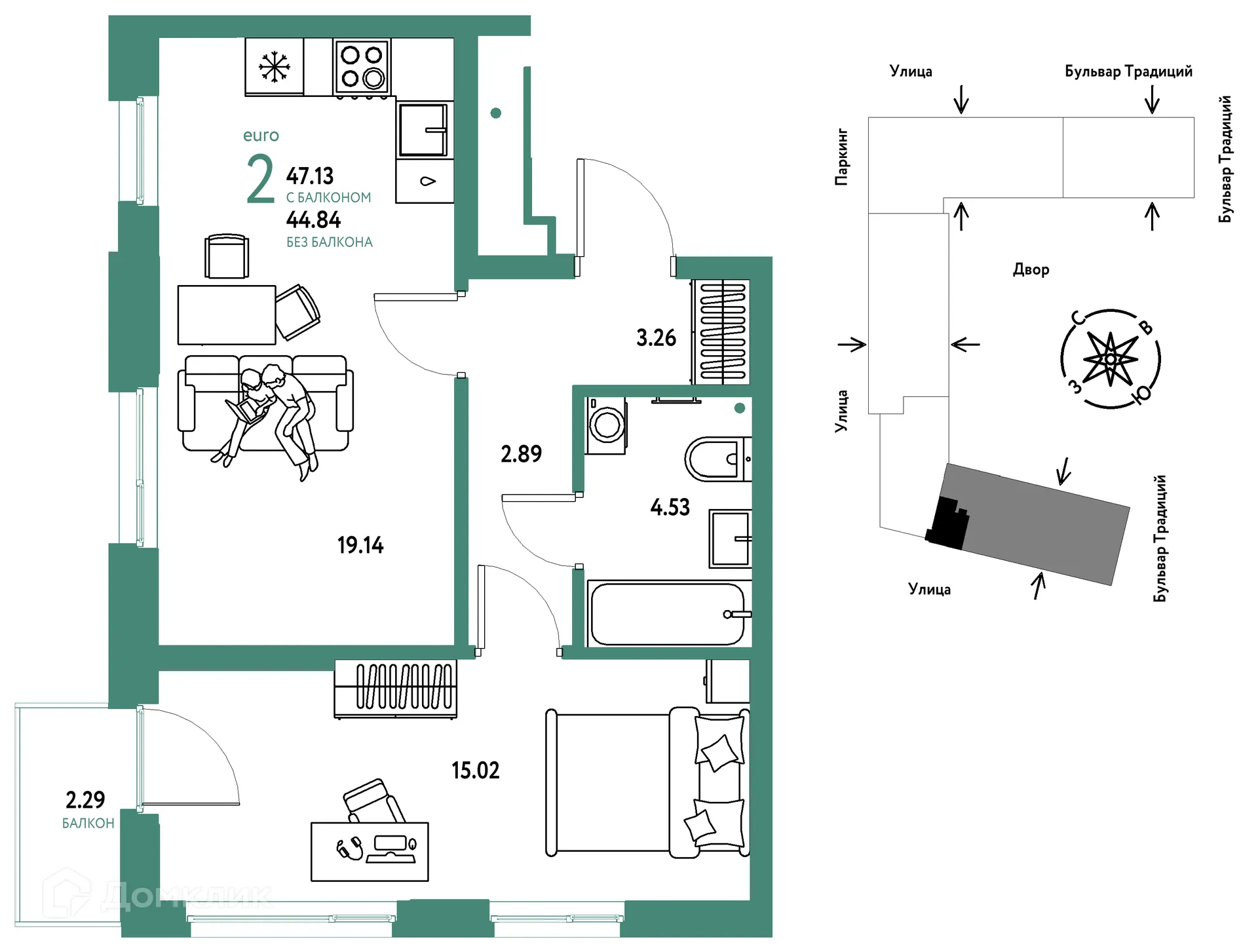 Фото квартиры в ЖК «Домашний»